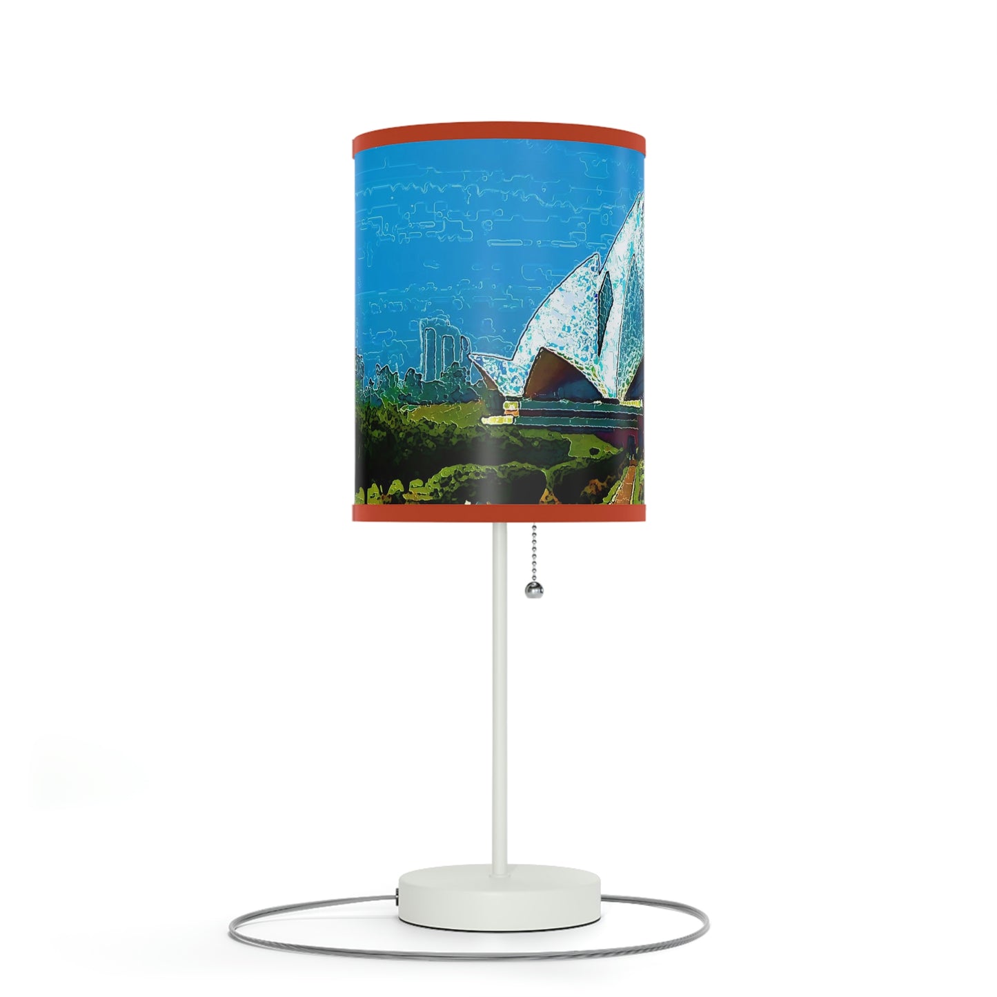 Lamp on a Stand, US|CA plug ... 'Bahai'i House-Of-Worship' ... "Lotus Temple: Delhi, India, 2008" ... Original Works ...