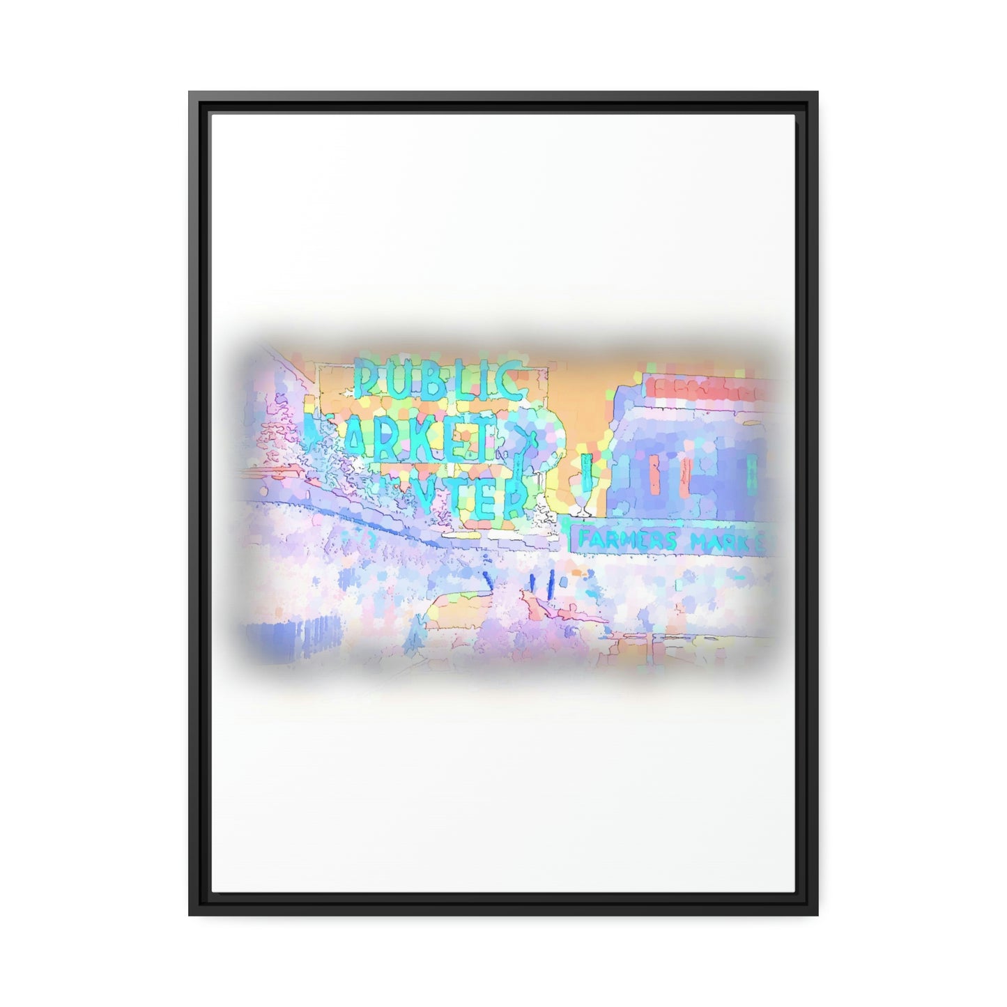 Matte Canvas, Black Frame ... PPM: Pike Place Market ... Original Work ... Winter 2022 ...