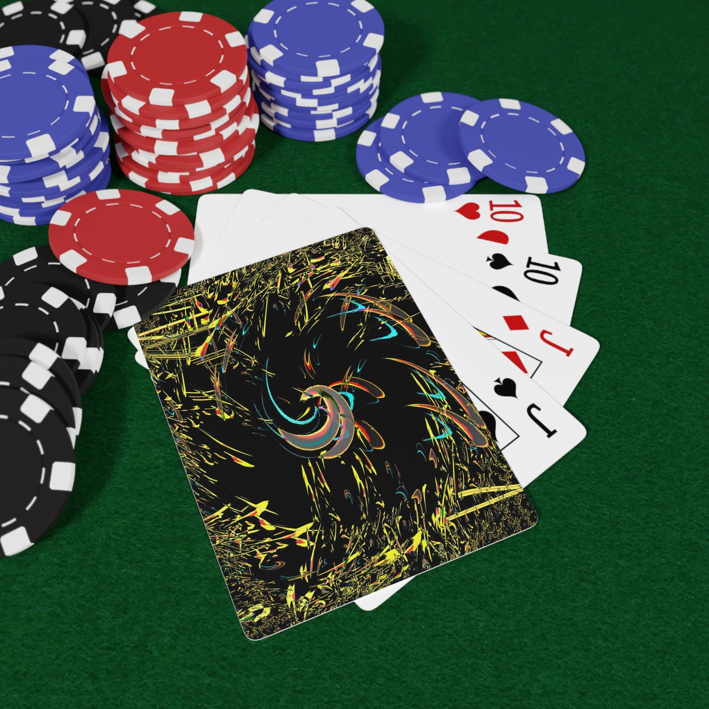 Custom Poker Cards ... "Waning Moon" ... Central Idaho ... October 2022 ... Rendering Time: 22 Hours ... Original Works ...