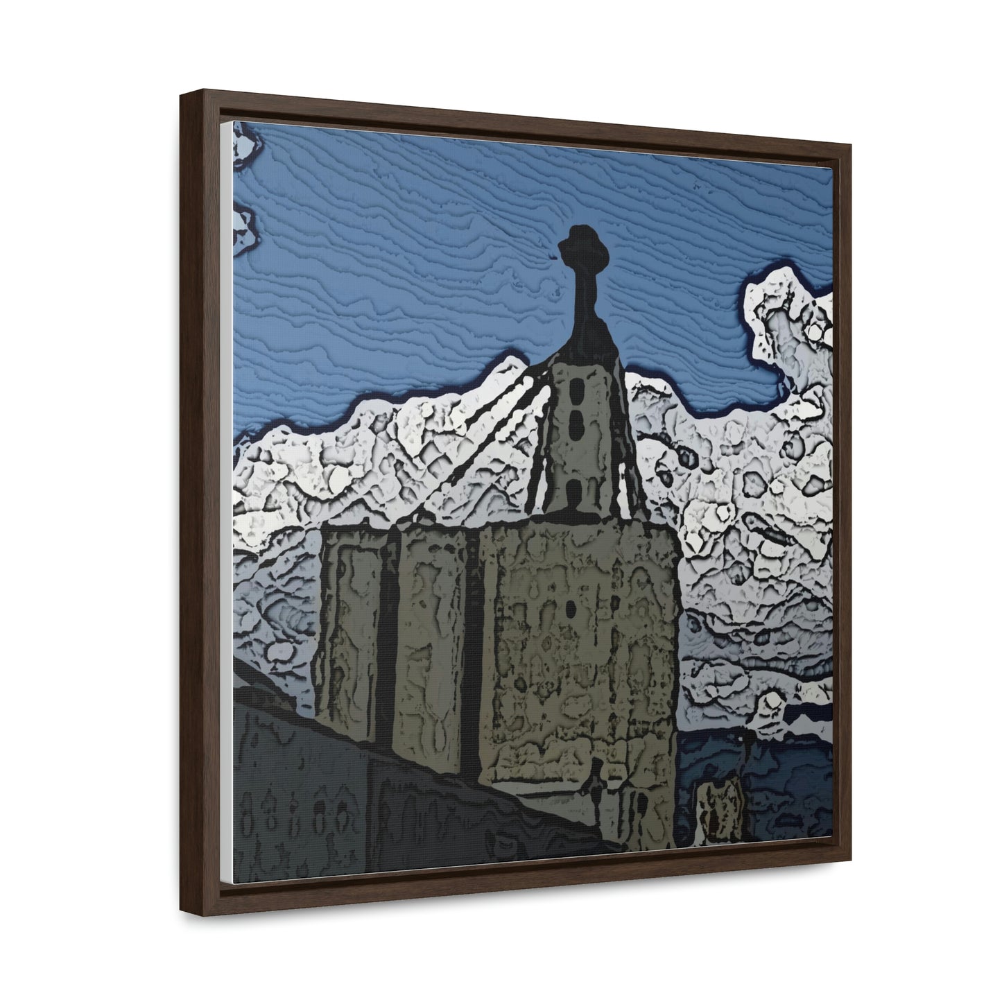 Gallery Canvas Wraps, Square Frame ..."ICP: Idaho County Propane ... 'Production Facilities Grangeville, Idaho' ... "  Original Works: Rendering Time: 10 Hours ...