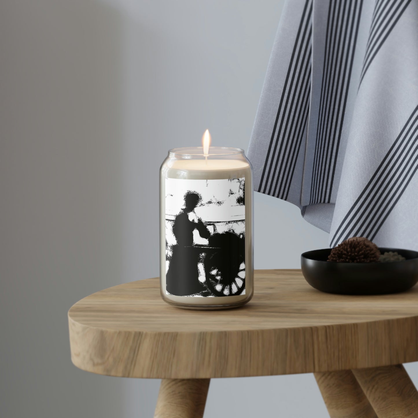 Scented Candle, 13.75oz ... Dublin's "Molly Malone Along Grafton Street" ... Cryin' Cockels & Muscles Alive-Alive-Oh ... Circa 2003 ... Original Works ...