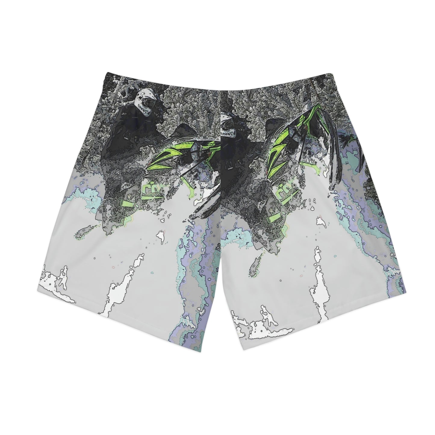 Men's Elastic Beach Shorts (AOP) ... Come Fly With The Professionals ... CIP-Airways ... 'Getting-Er-Done' ... Original Works ... December 2022 ...