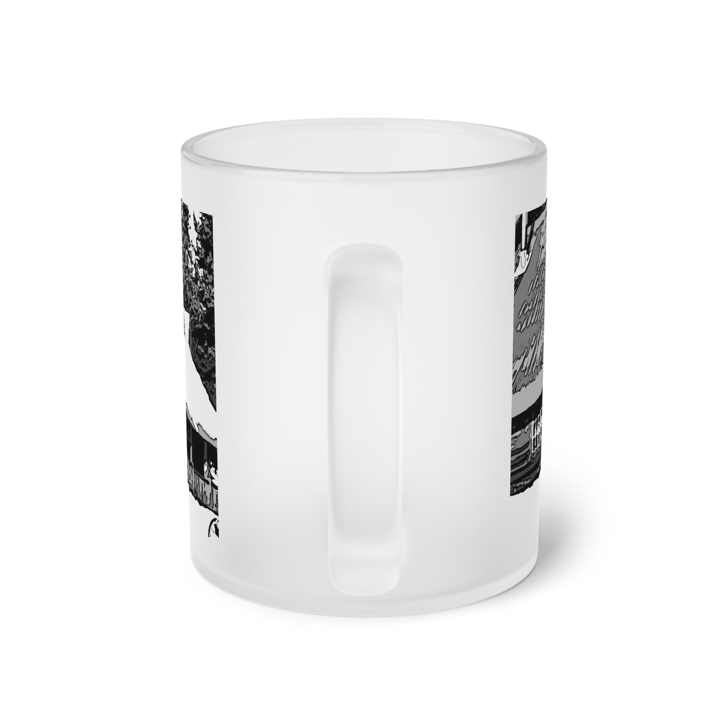 Frosted Glass Mug ... A Beautiful Lodge & Back-Country Outfitter In A Mountain Town ... 'Dixie, Idaho, November 2022' ... Original Works ...