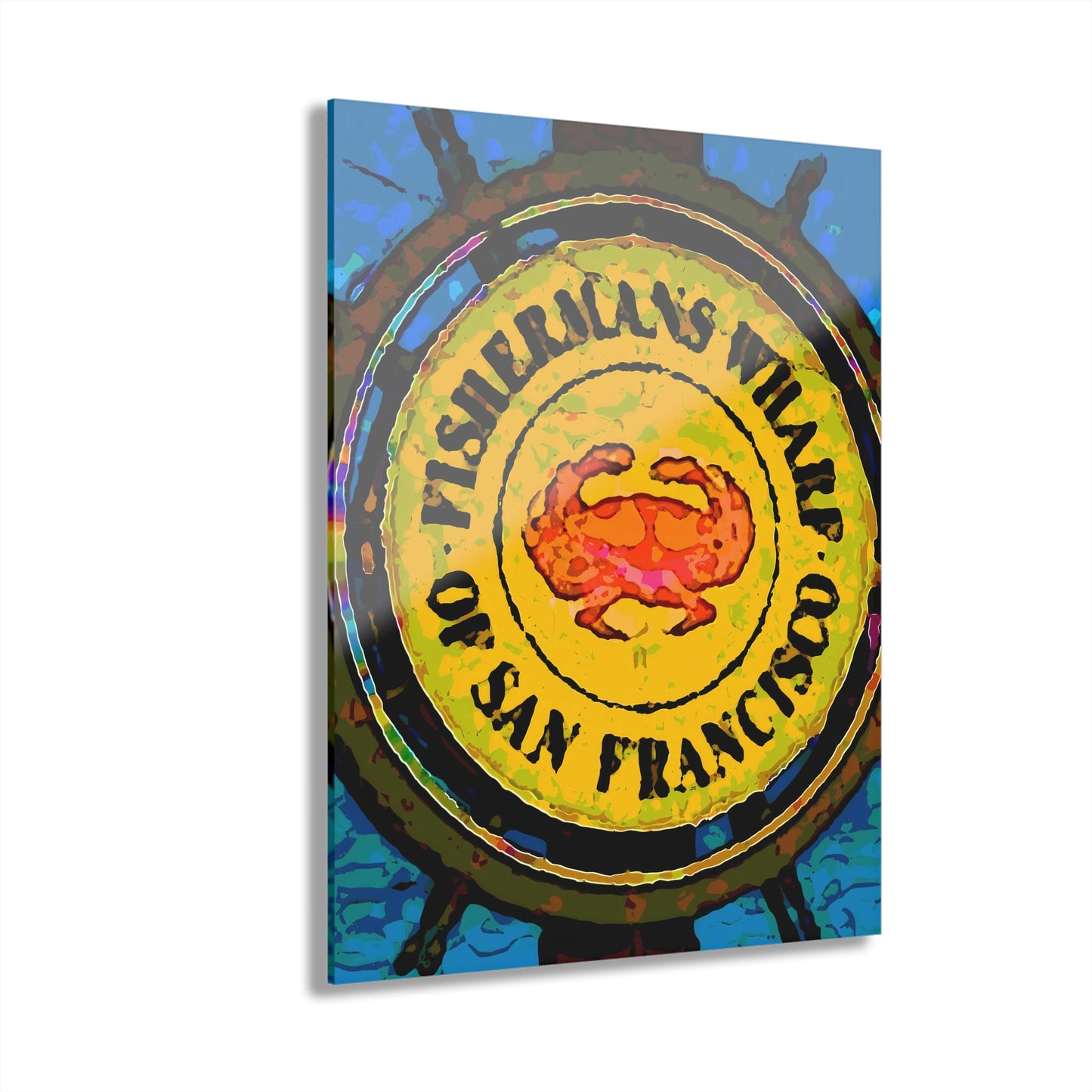 Acrylic Prints (French Cleat Hanging) ...  "No.9 Fishermen's Grotto - Fishermen's Wharf, SF, California" ... Family Archives: 1970's ... Original Works ...