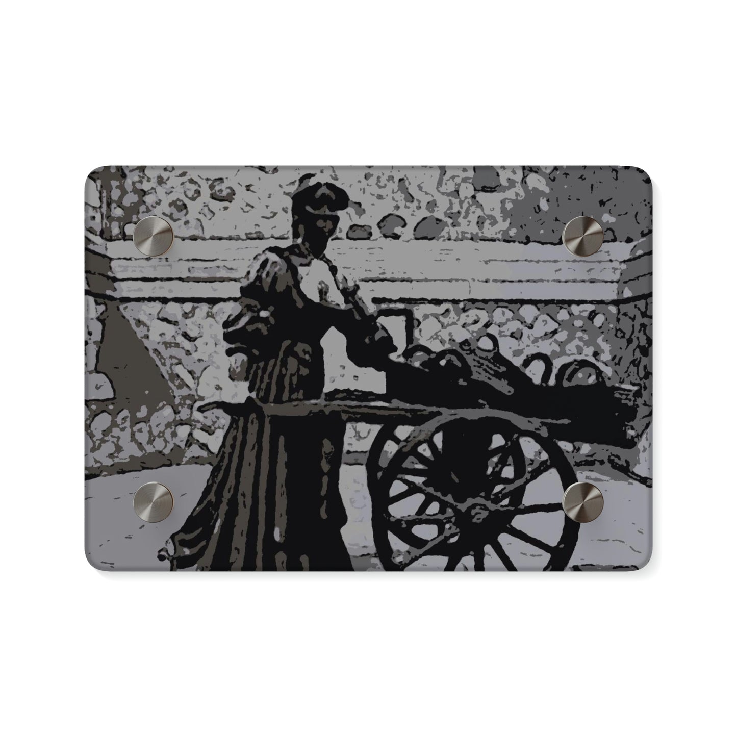 Acrylic Wall Art Panels ... Dublin's "Molly Malone Along Grafton Street" ... Cryin' Cockels & Muscles Alive-Alive-Oh ... Circa 2003 ... Original Works ...