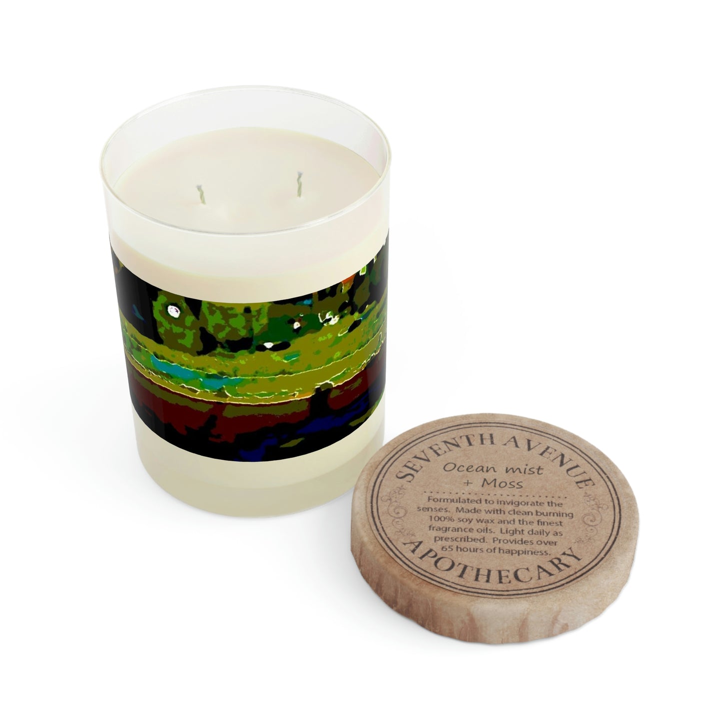 Scented Candle - Full Glass, 11oz ... "Lombard Street San Francisco, CA, USA" ... Family Archives 1970's ... Original Works ...