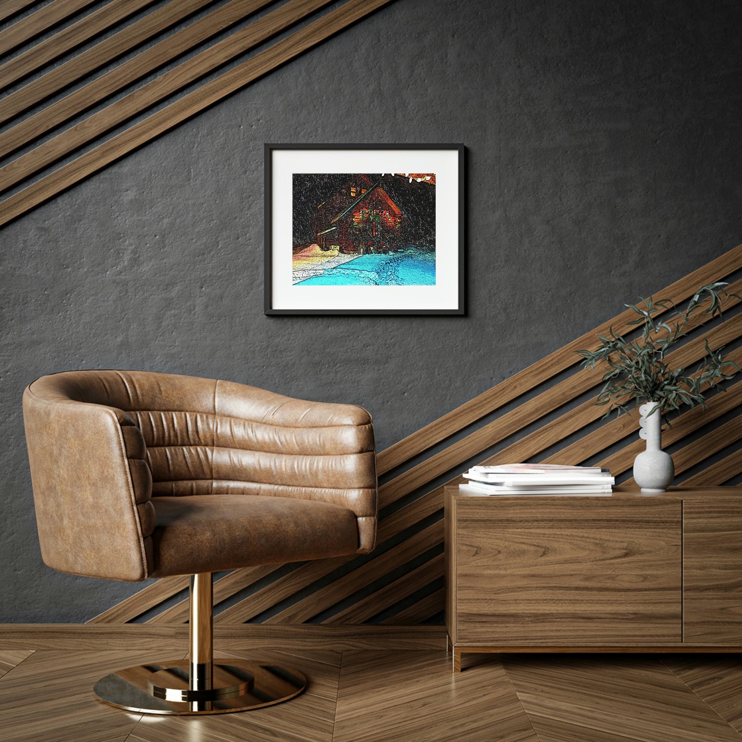 Framed Posters, Matte  ... "A Very, Very Snowy November Morning" ...