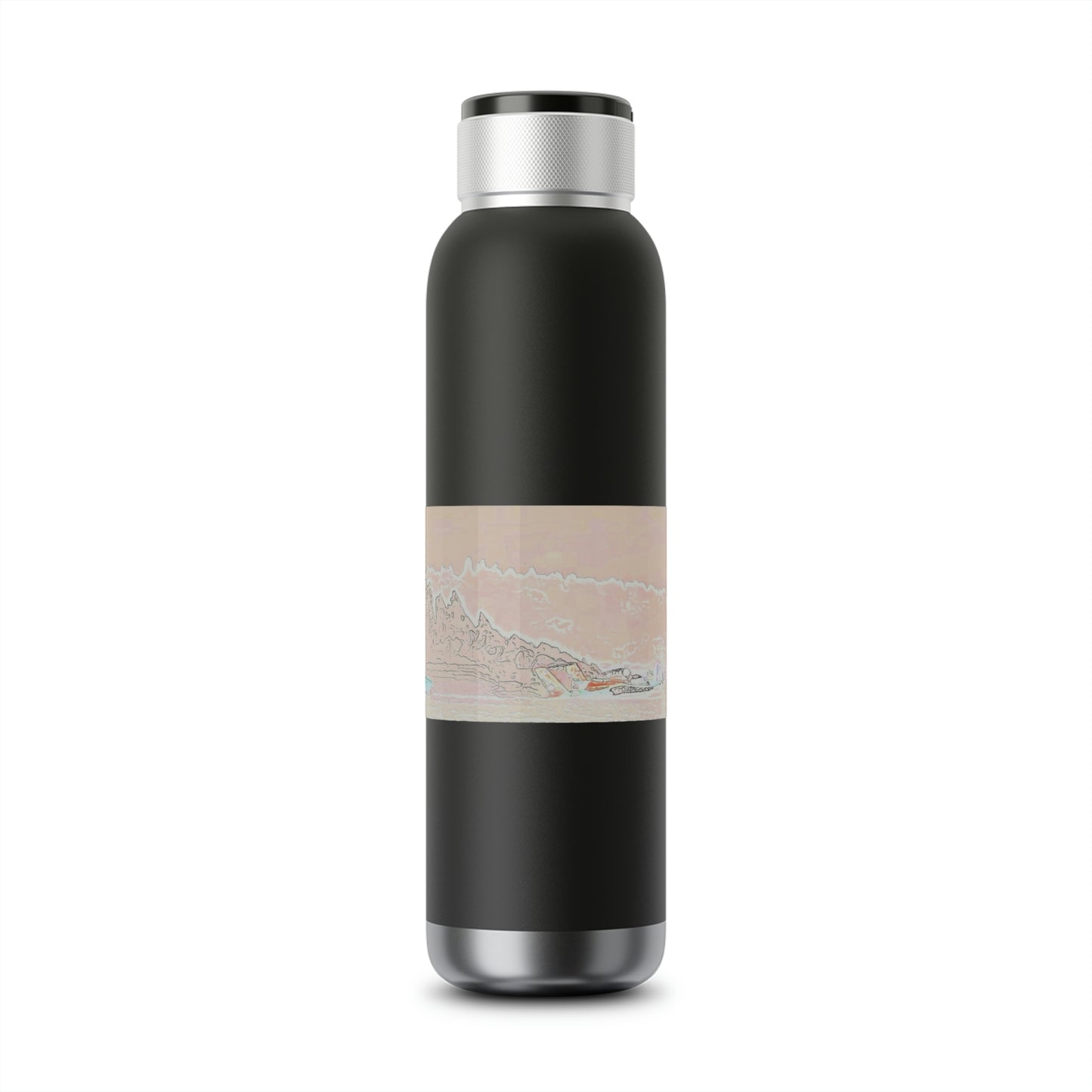 Soundwave Copper Vacuum Audio Bottle 22oz ... Seattle Columbia Cup On Lake Washington ... "Dave Wilcox Heads For The Win" ... Associate Gift-Photo ... Original Works ...