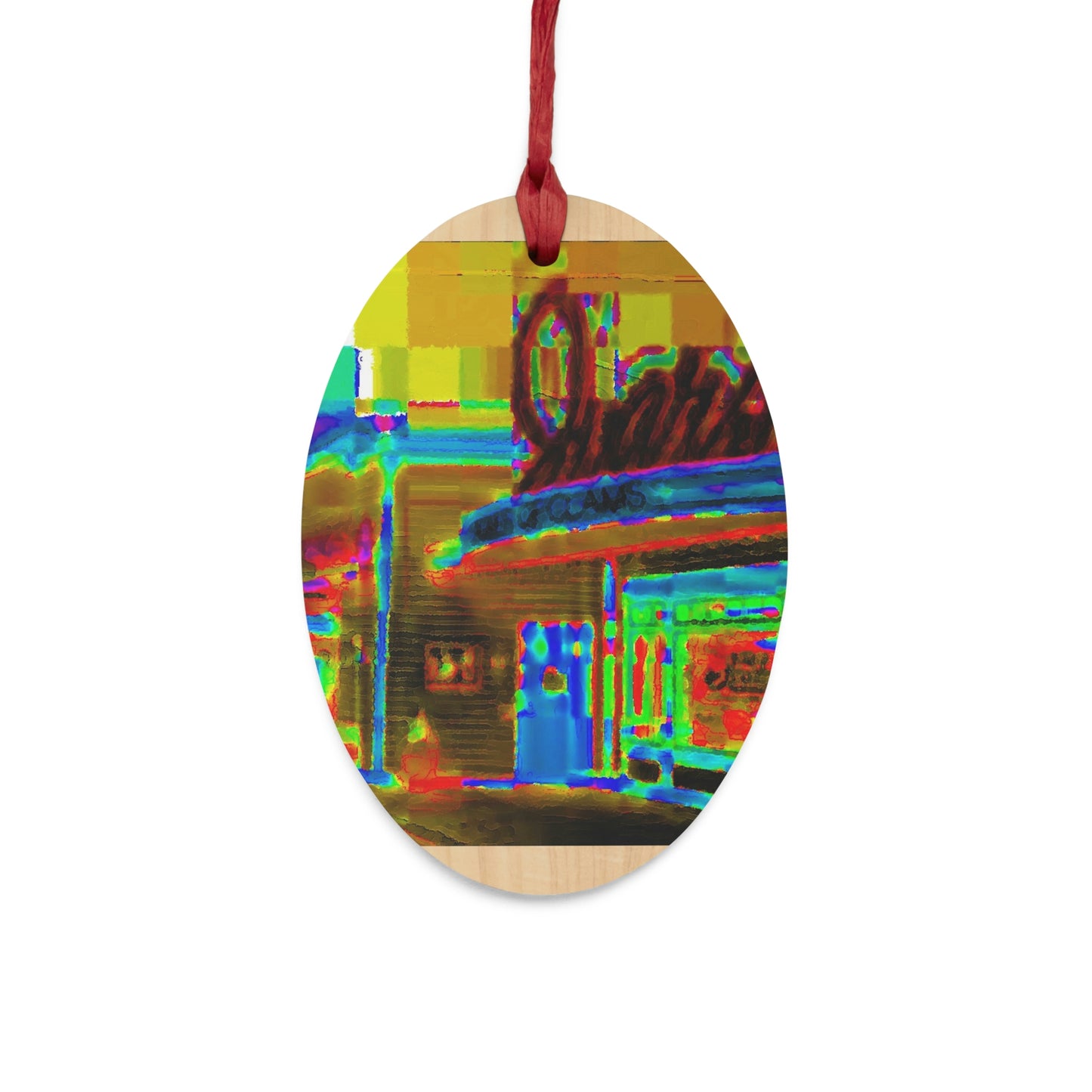 Wooden Ornaments ...  In-A-Hurry & Stressed? ... Remember: Keep "Clam" ... Clam_Happy ...  'Ivars: Seattle Waterfront' ... Personal Archives ... Original Works ...