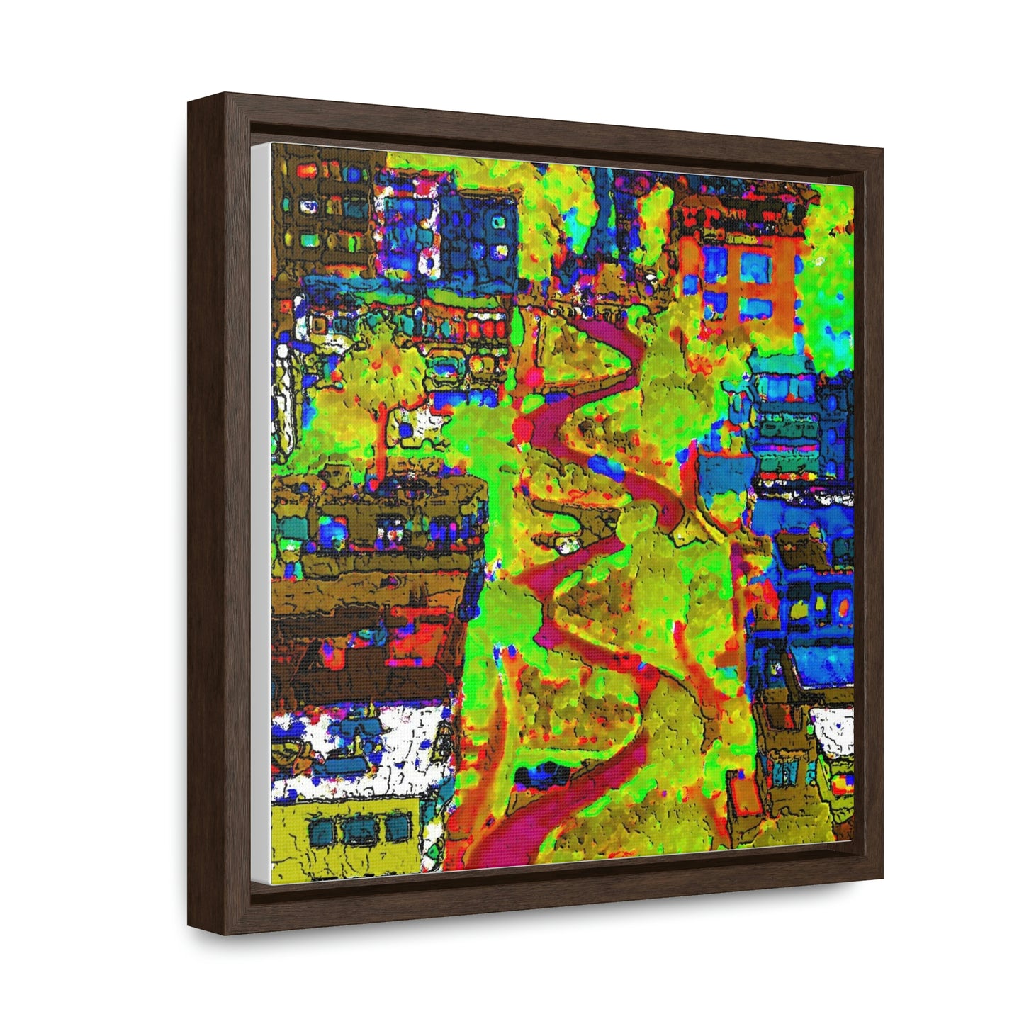 Gallery Canvas Wraps, Square Frame ... A Crazy Street ... 'Eight Winding Curve-Switchbacks' ... "Lombard Street, San Francisco, CA' ... Family Archives: 1970's ... Original Works ...
