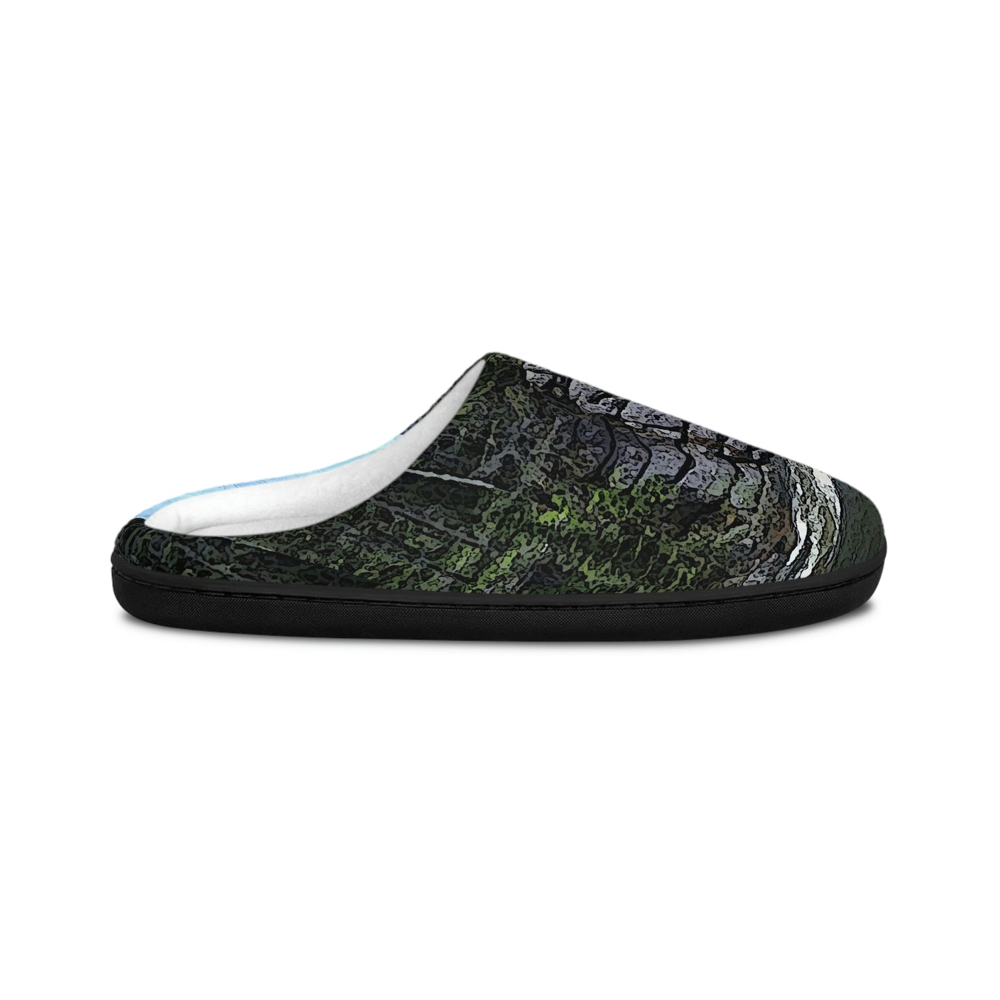 Men's Indoor Slippers ..."I Am Innocent" ... Tricky-Dick Immortalized ... Nixon Rock: Along The River ... Central Idaho, Summer 2020 ... Original Works ...