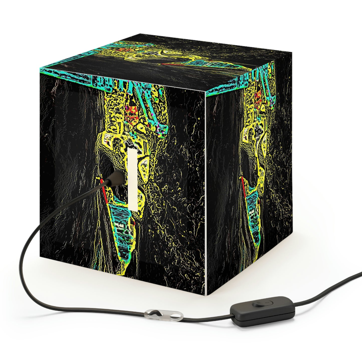 Light Cube Lamp ... "Snow Vehicle In Snow Storm At-Rest" ... Circa 12Mar23 ... Central Idaho ... 18-Hours Rendering Time: Original Works ...
