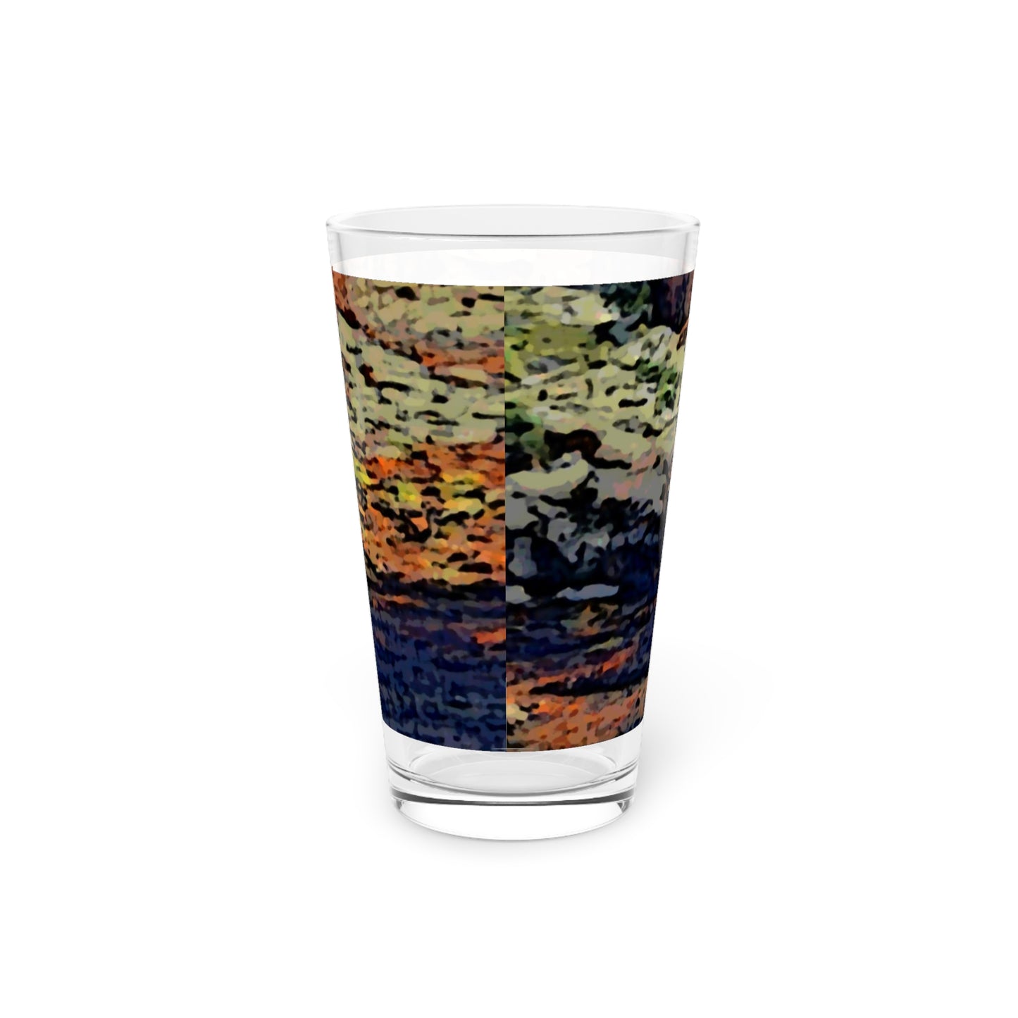 Pint Glass, 16oz ... Coyote ... "Yosemite Valley: Circa May23 ... KPH Base Photo" ... Original Works ...
