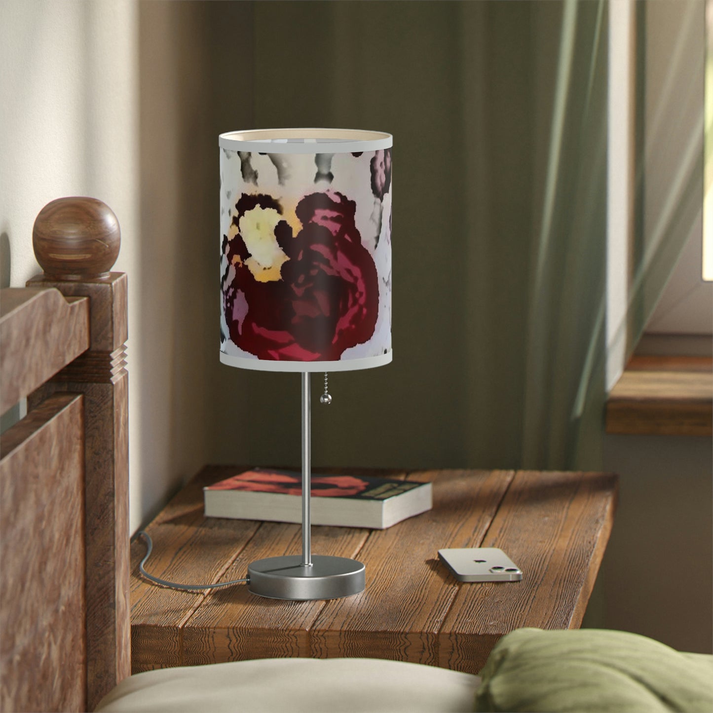 Lamp on a Stand, US|CA plug ... "A Friendly Flower" ... Pointsettia 'Pointing' ... Original Works ... (Supplied Photograph) ...