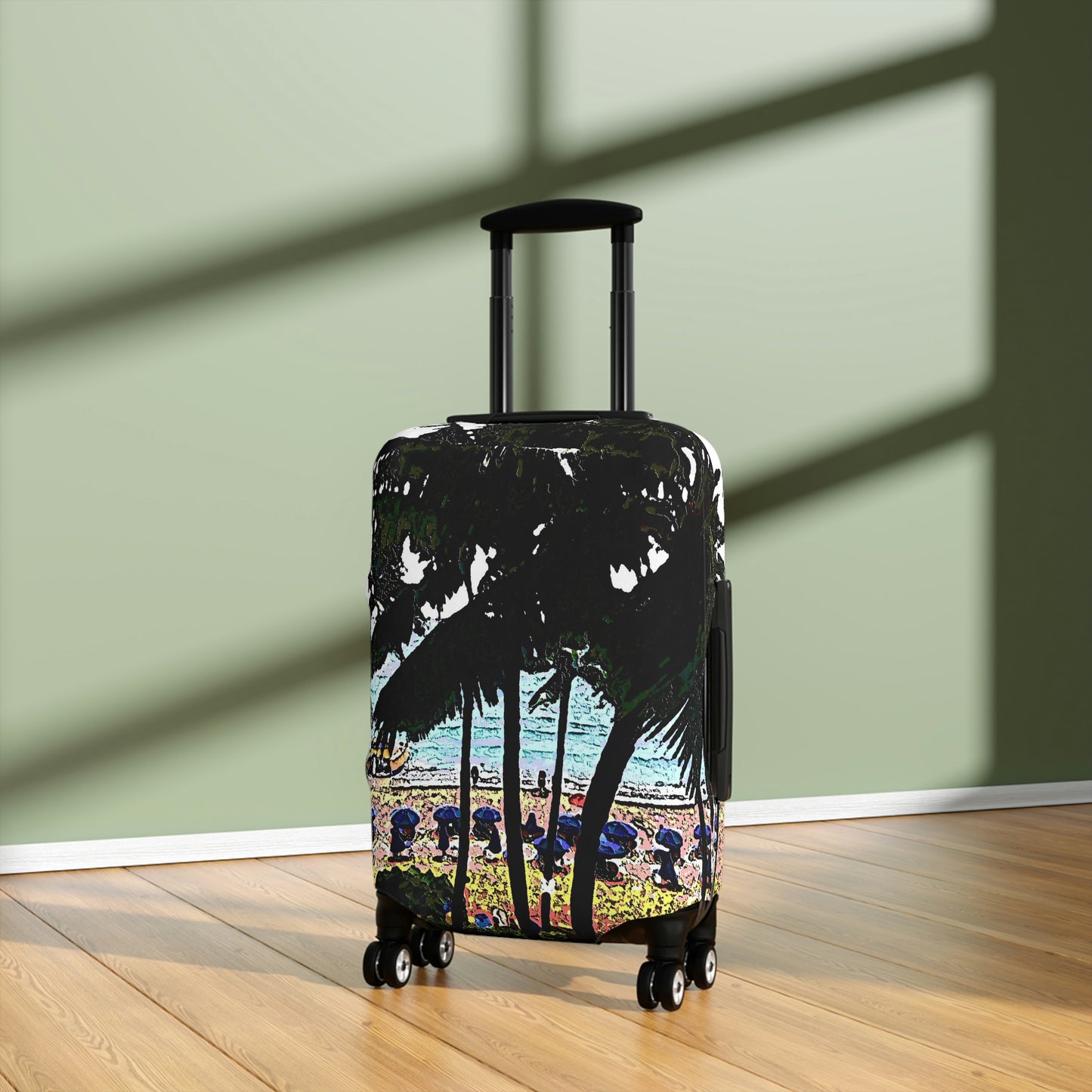 Luggage Cover ... "A Beautiful Beach Amongst The Palms" ... The Outrigger Waikiki, Honolulu, Oahu ... Original Works ...