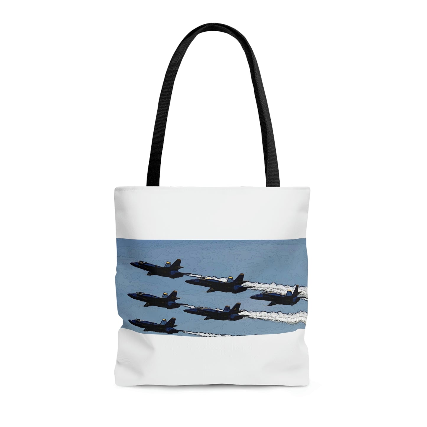 AOP Tote Bag ... Seattle Seafair ..."Blue Angels Run Over Lake Washington" ... Circa Mid 1980's ... Dr FJ Holt ... Original Works ...