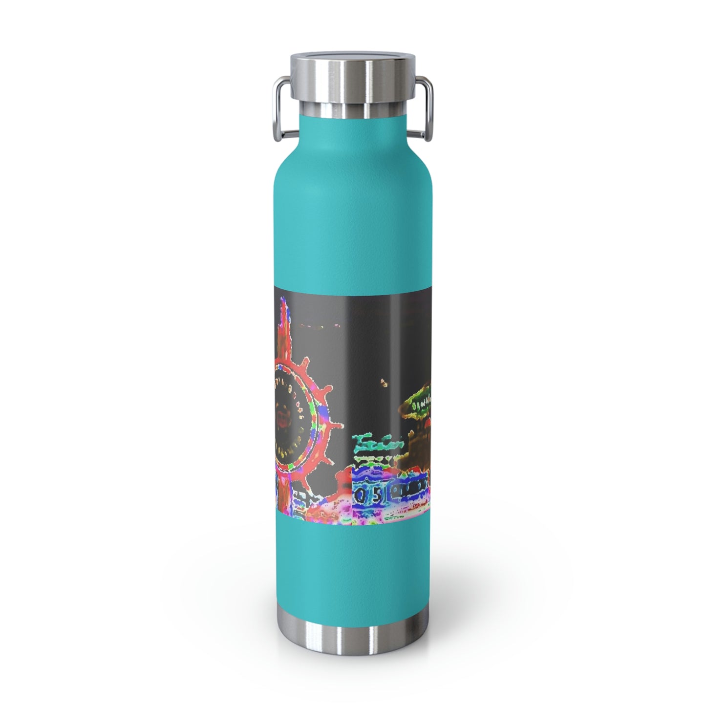 Copper Vacuum Insulated Bottle, 22oz ... "No.9 Fishermen's Grotto - Fishermen's Wharf, SF, California" ... Family Archives: 1970's ... Original Works ...