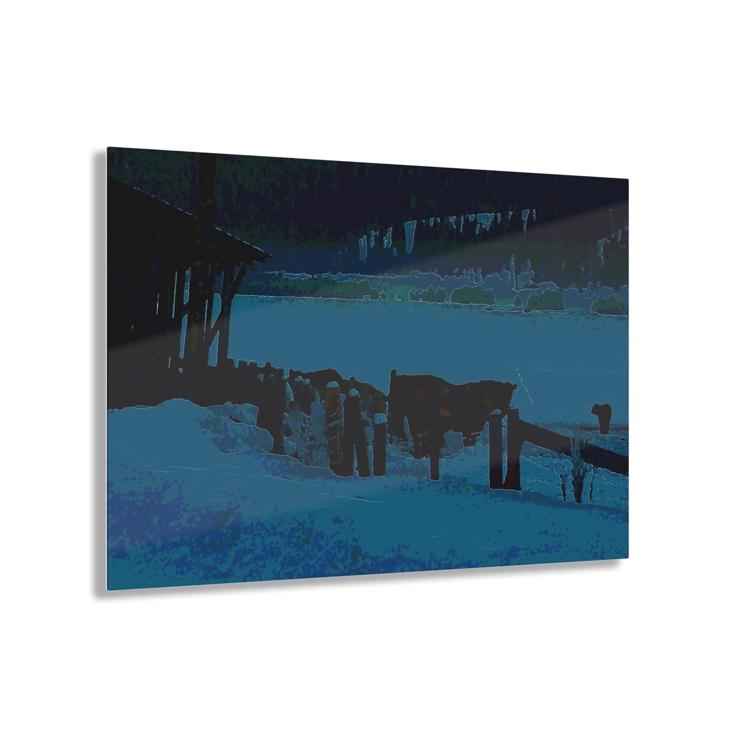 Acrylic Prints ... A Quiet Morning ... "Along The Red River & Nature Preserve Plateau" ... Jan23 ... Original Works ...