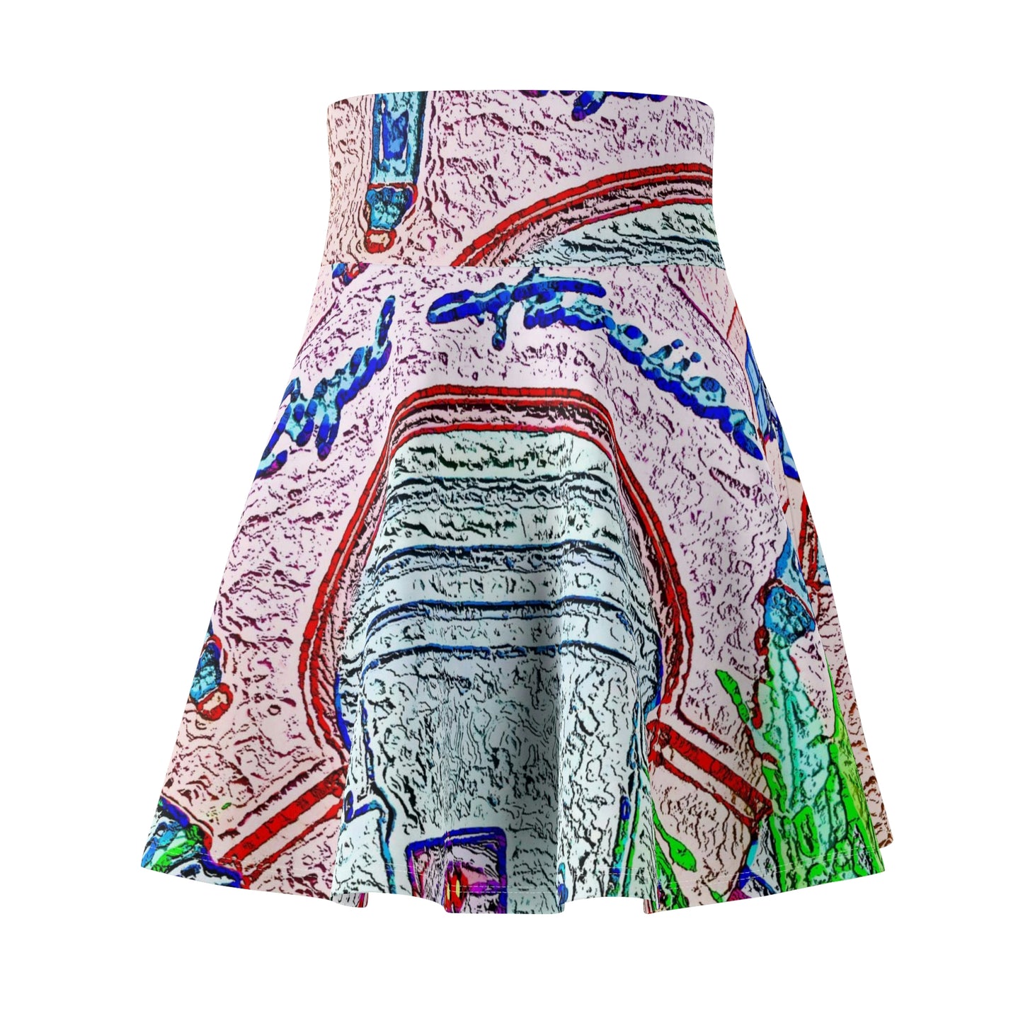 Women's Skater Skirt ... "La Grande Entree" At: 'The Pink Palace' ... The Royal Hawai'ian ... Honolulu, HI ... '27Oct2014' ... Original Works ...