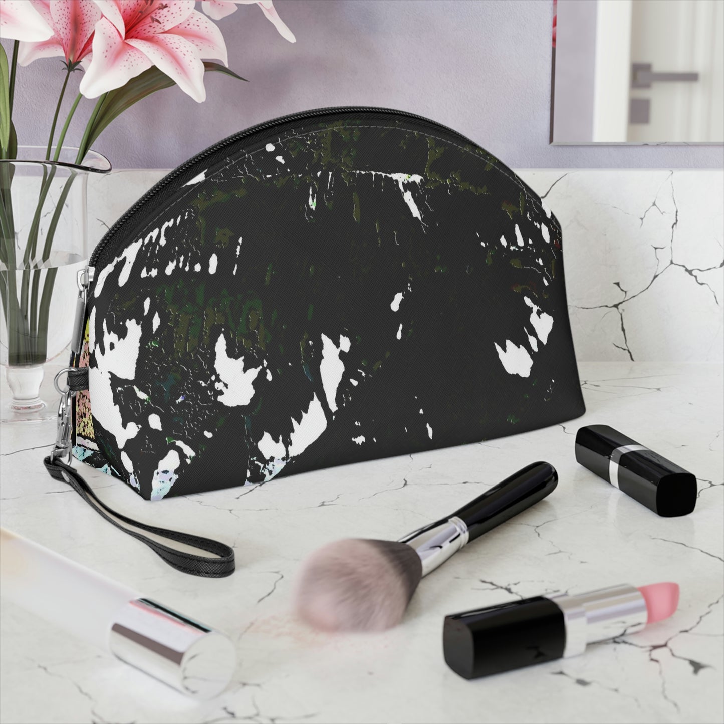 Makeup Bag ... "A Beautiful Beach Amongst The Palms" ... The Outrigger Waikiki, Honolulu, Oahu ... Original Works ...