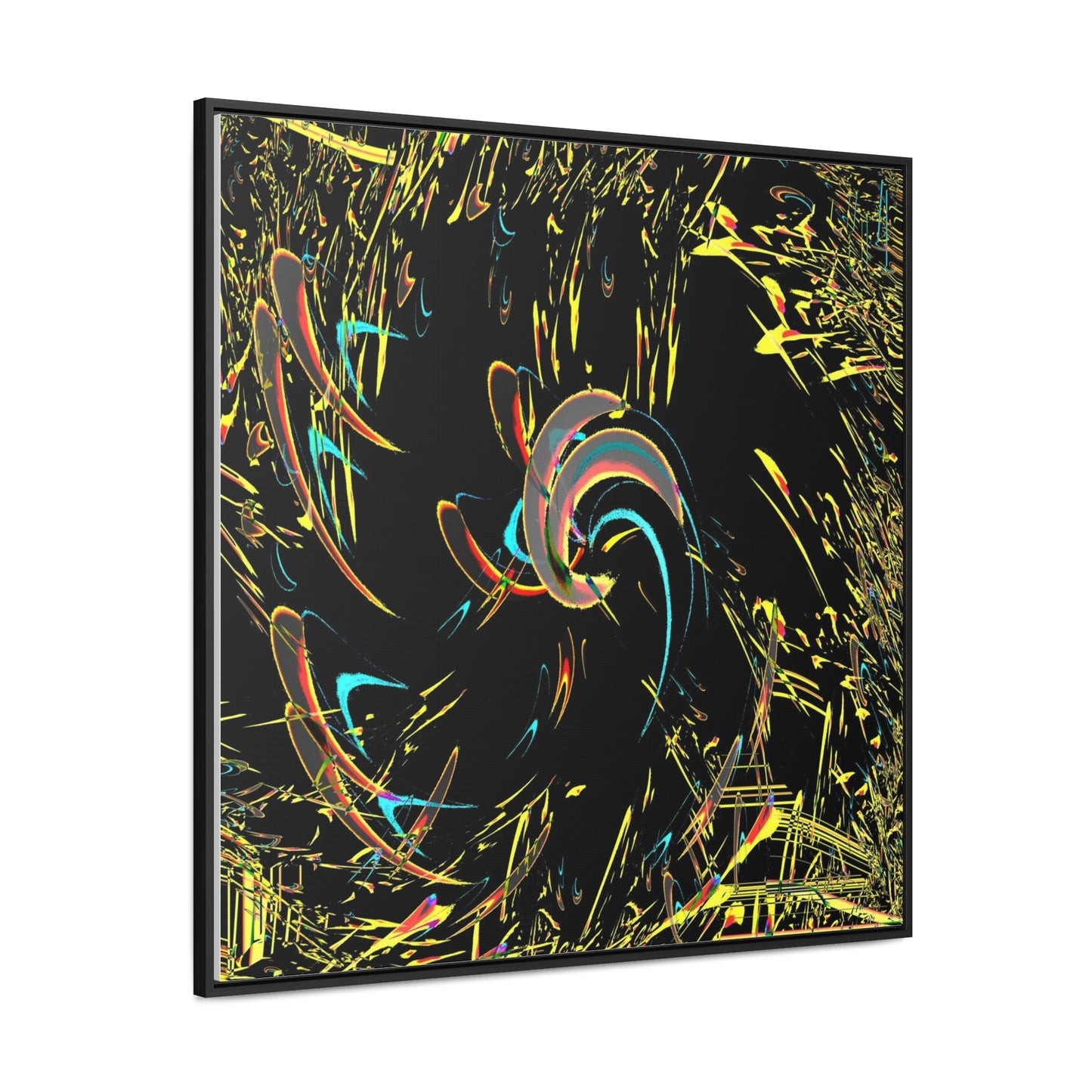 Gallery Canvas Wraps, Square Frame ... "Waning Moon" ... Central Idaho ... October 2022 ... Rendering Time: 22 Hours ... Original Works ...