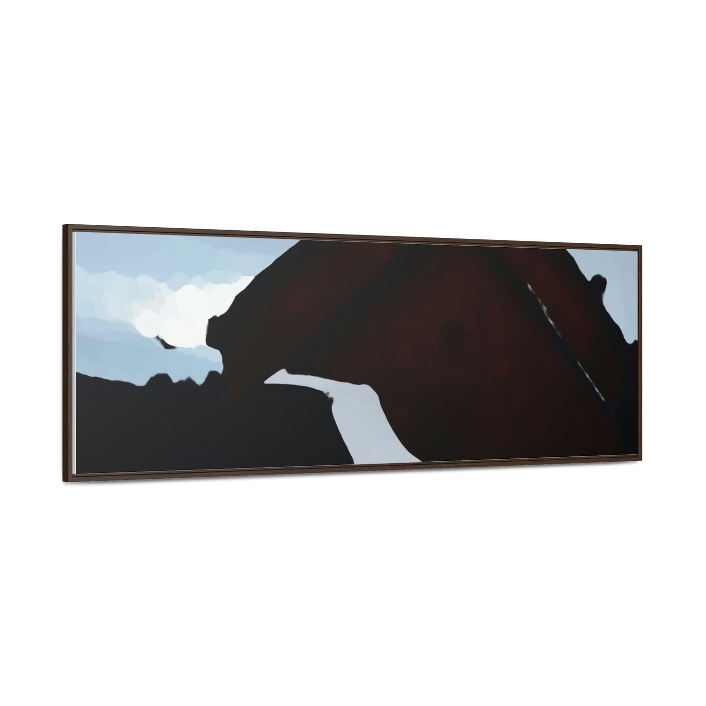 Gallery Canvas Wraps, Horizontal Frame ... After An Intense Snow Storm ... 'Digging Out' ... A Vehicle & Cabin "In The Mountains" ... March 2023 ... Original Works ...