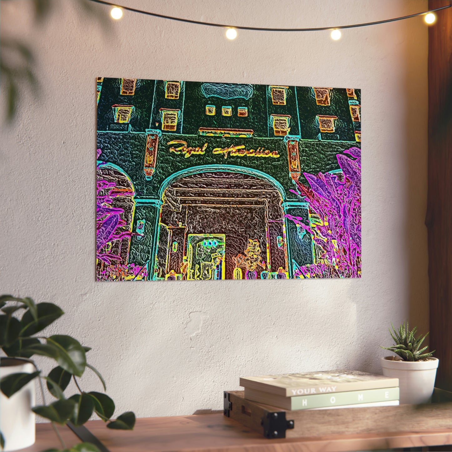Aluminum Composite Panels ... "Entrez-Vous S'Il Vous Plait" ... The Grand Entrance: The Royal Hawai'ian (The Pink Palace) ... Waikiki, Honolulu, Oahu, HI ... October 2014 ... Original Works ...