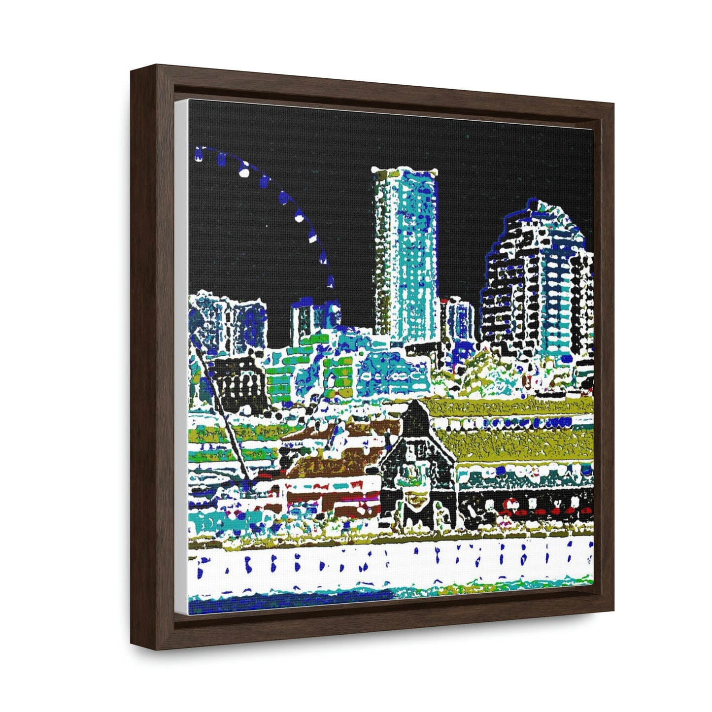 Gallery Canvas Wraps, Square Frame ... That Classic Wheel ... 'Seattle's Wheel' ... & Old Classic Waterside Vendors ...  'Family Archives' ... Original Works ...