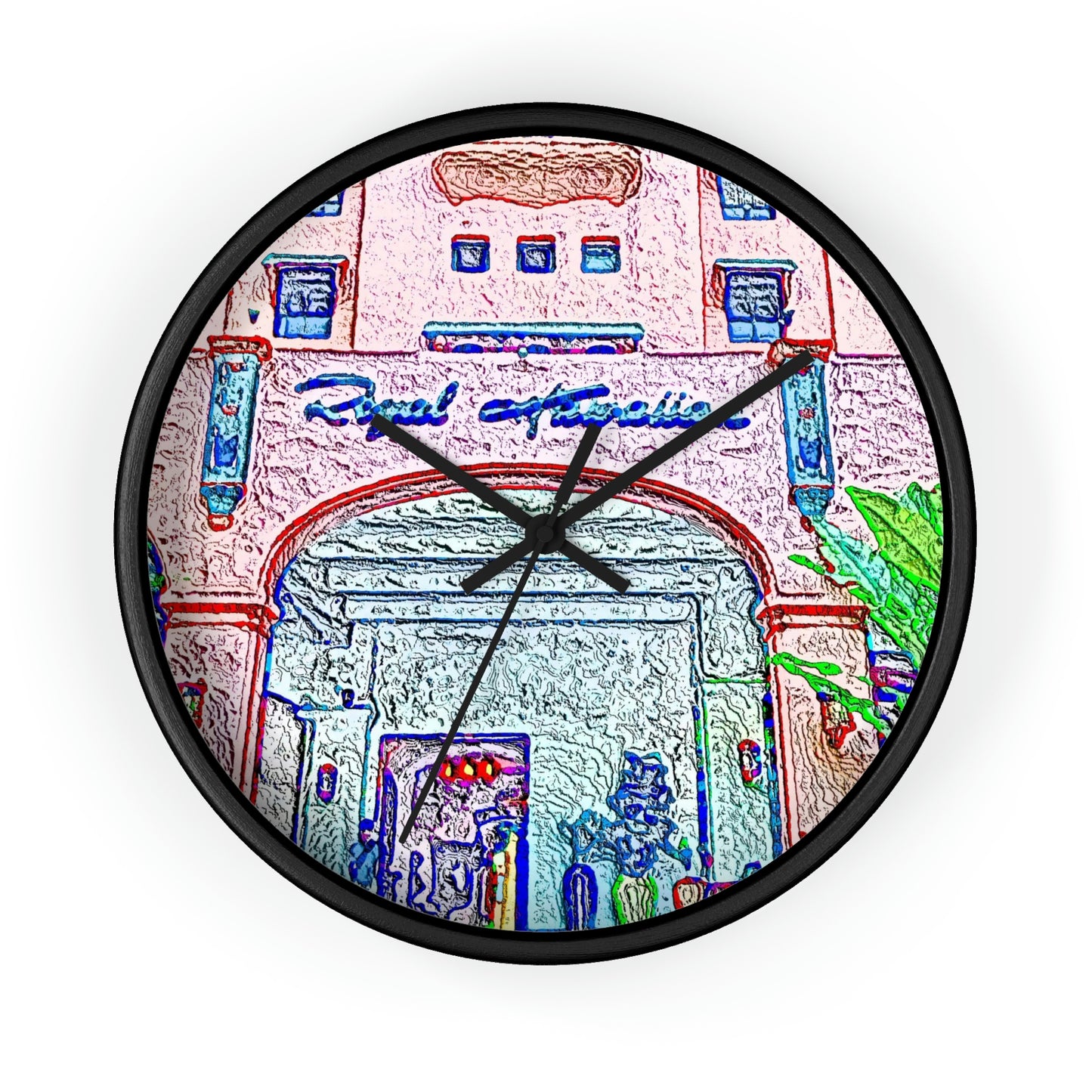 Wall Clock ... "La Grande Entree" At: 'The Pink Palace' ... The Royal Hawai'ian ... Honolulu, HI ... '27Oct2014' ... Original Works ...