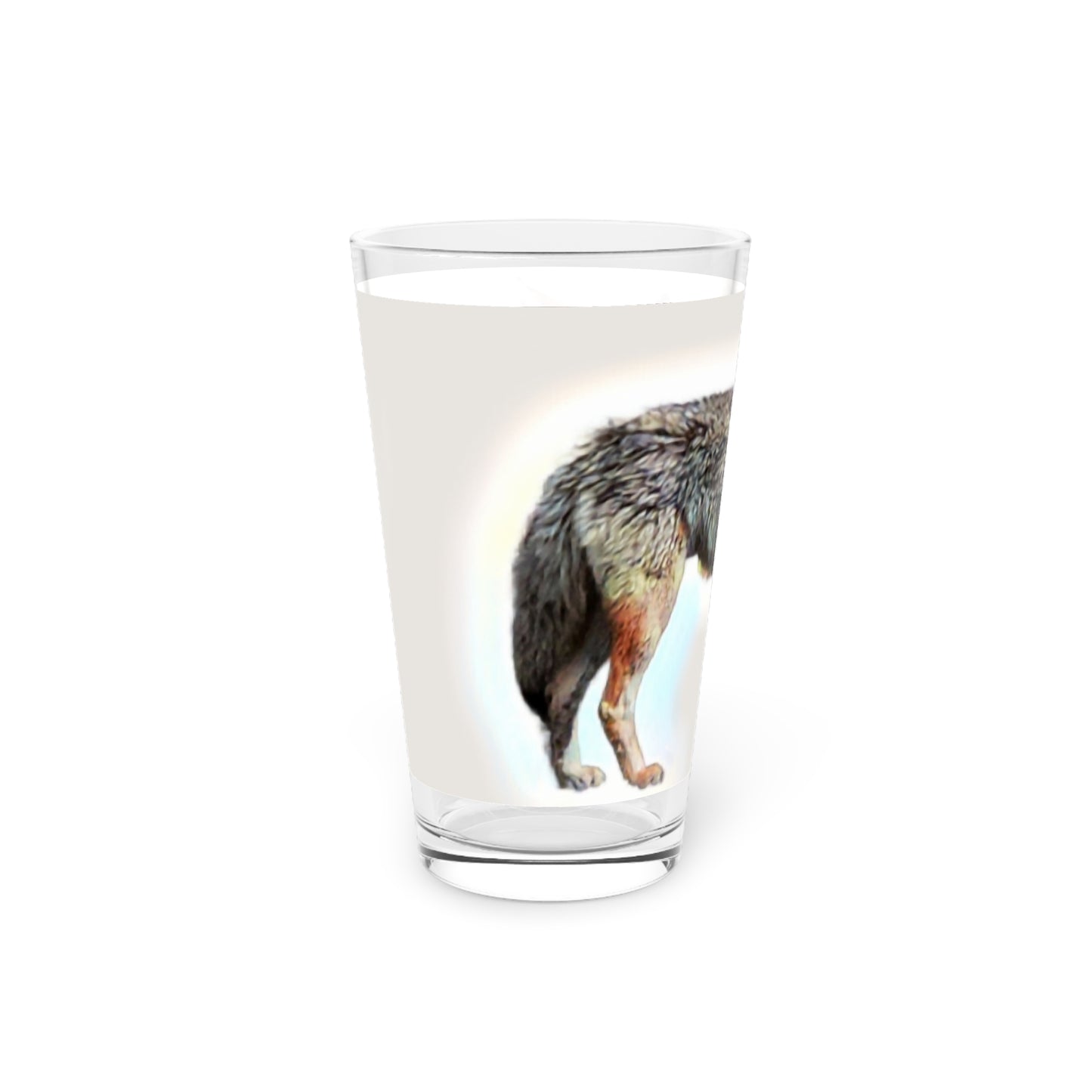 Pint Glass, 16oz ... Coyote ... "Yosemite Valley: Circa May23 ... KPH Base Photo" ... Original Works ...