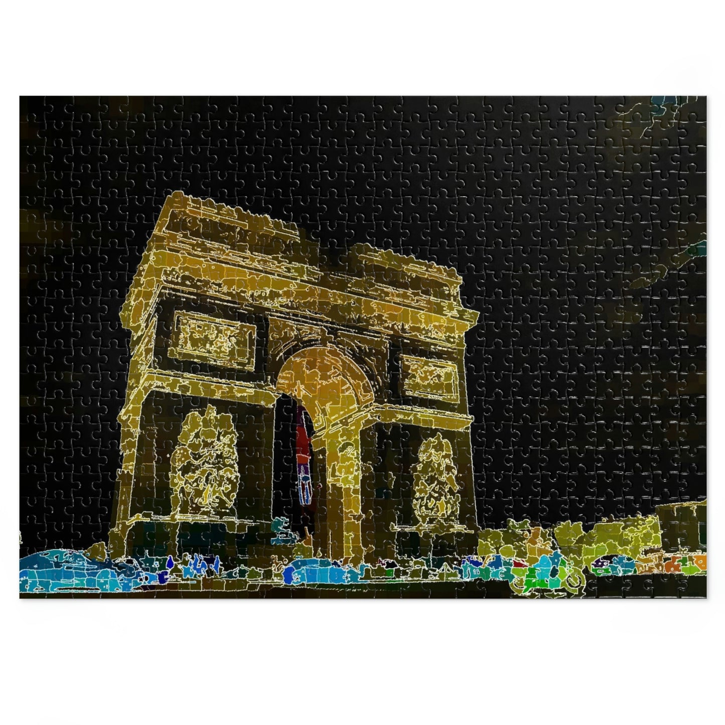 Jigsaw Puzzle (30, 110, 252, 500,1000-Piece) ...  L'Arc de Triomphe ... 'Barbara Joan Bonnell-Holt Photo' ... Circa 1972 ... Oringinal Works ...