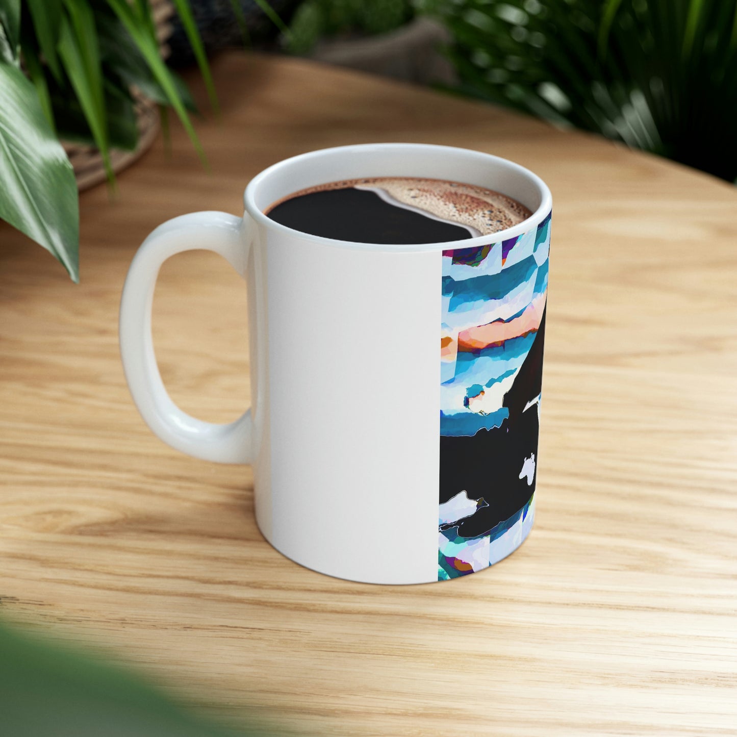 Ceramic Mug 11oz ... After An Intense Snow Storm ... 'Digging Out' ... A Vehicle & Cabin "In The Mountains" ... March 2023 ... Original Works ...