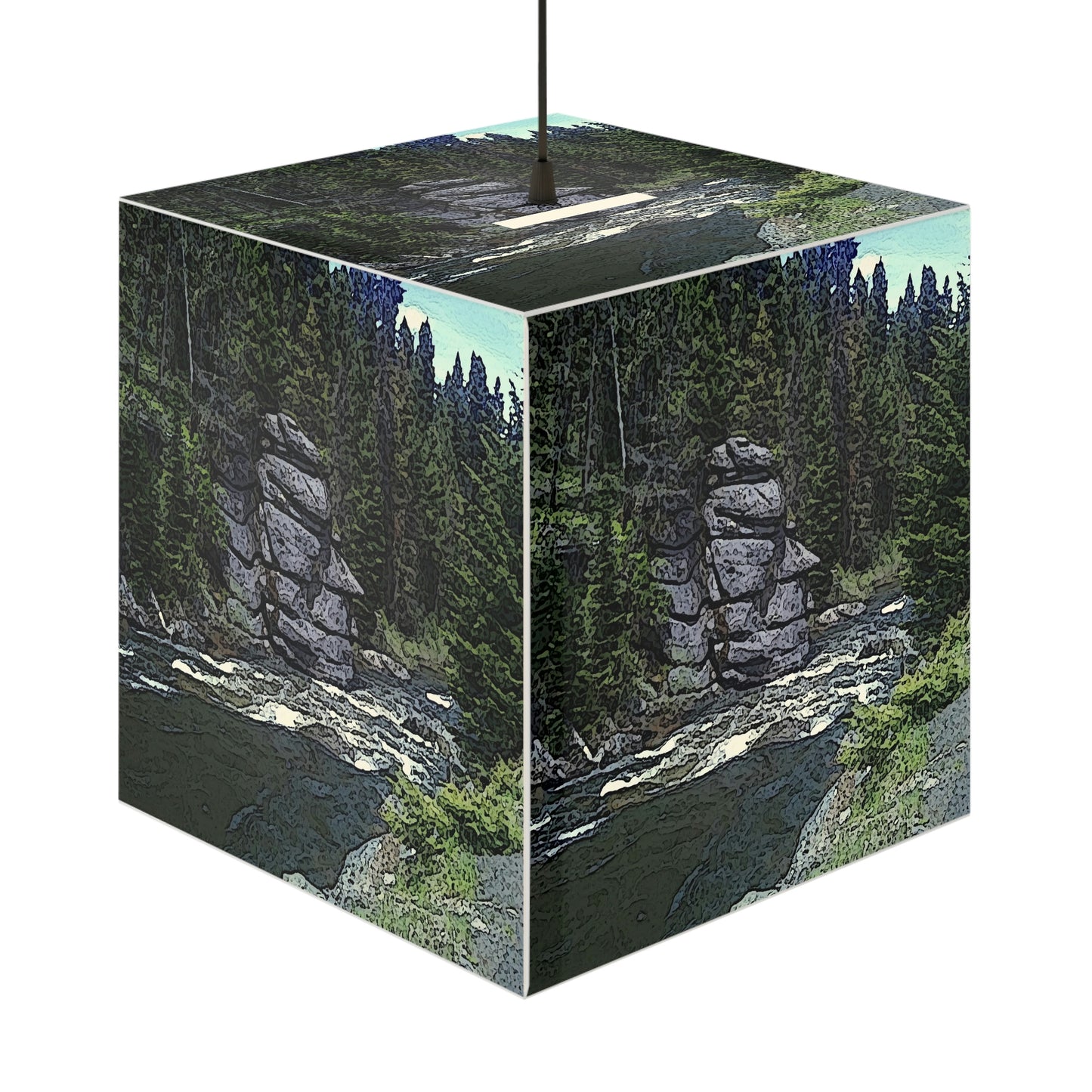 Light Cube Lamp ... "I Am Innocent" ... Tricky-Dick Immortalized ... Nixon Rock: Along The River ... Central Idaho, Summer 2020 ... Original Works ...