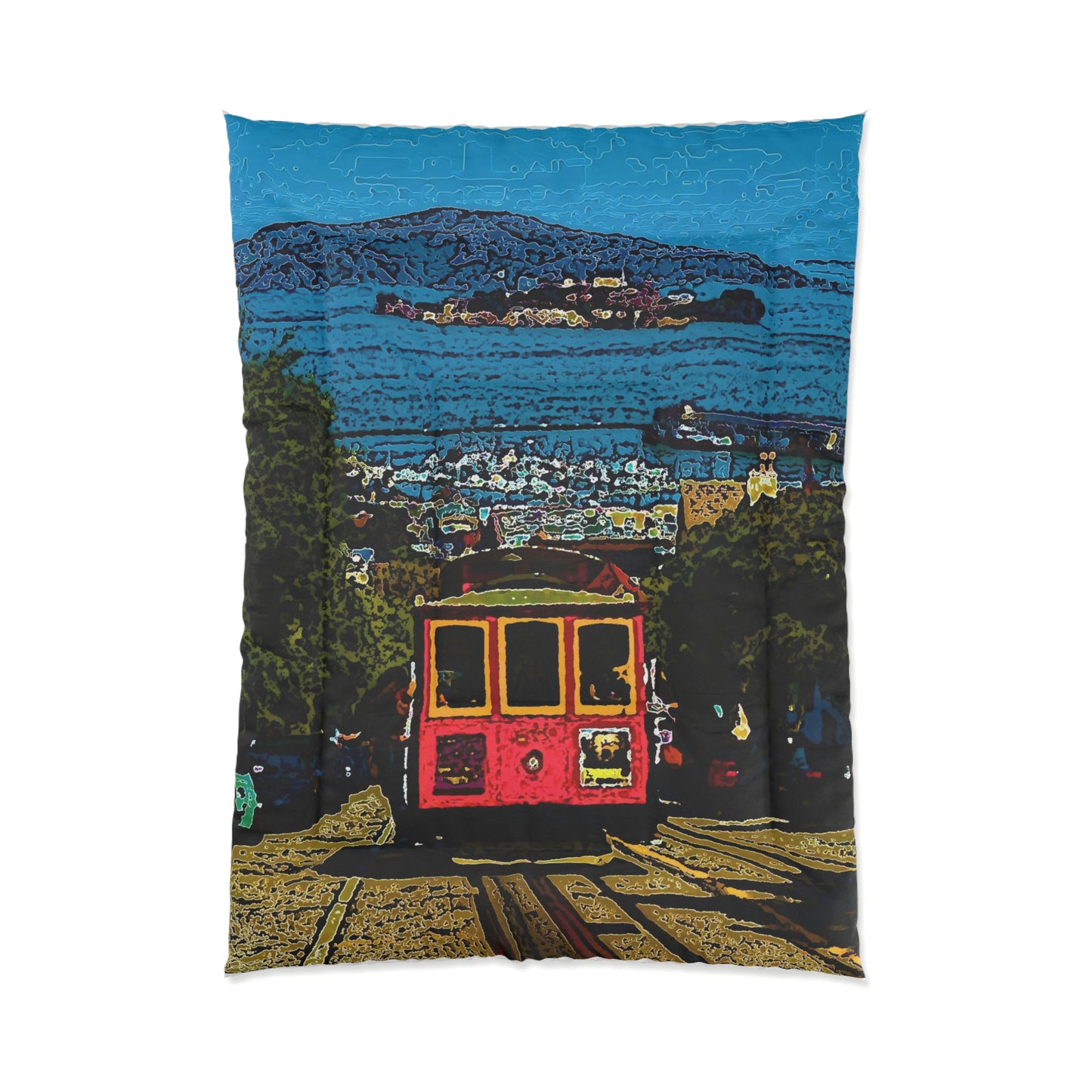 Comforter ... San Francisco ... 'A Rice-A-Roni-A-San Francisco Treat' ... "A Cable Car Classic" ... Family Archives: 1973 ... Original Works ...