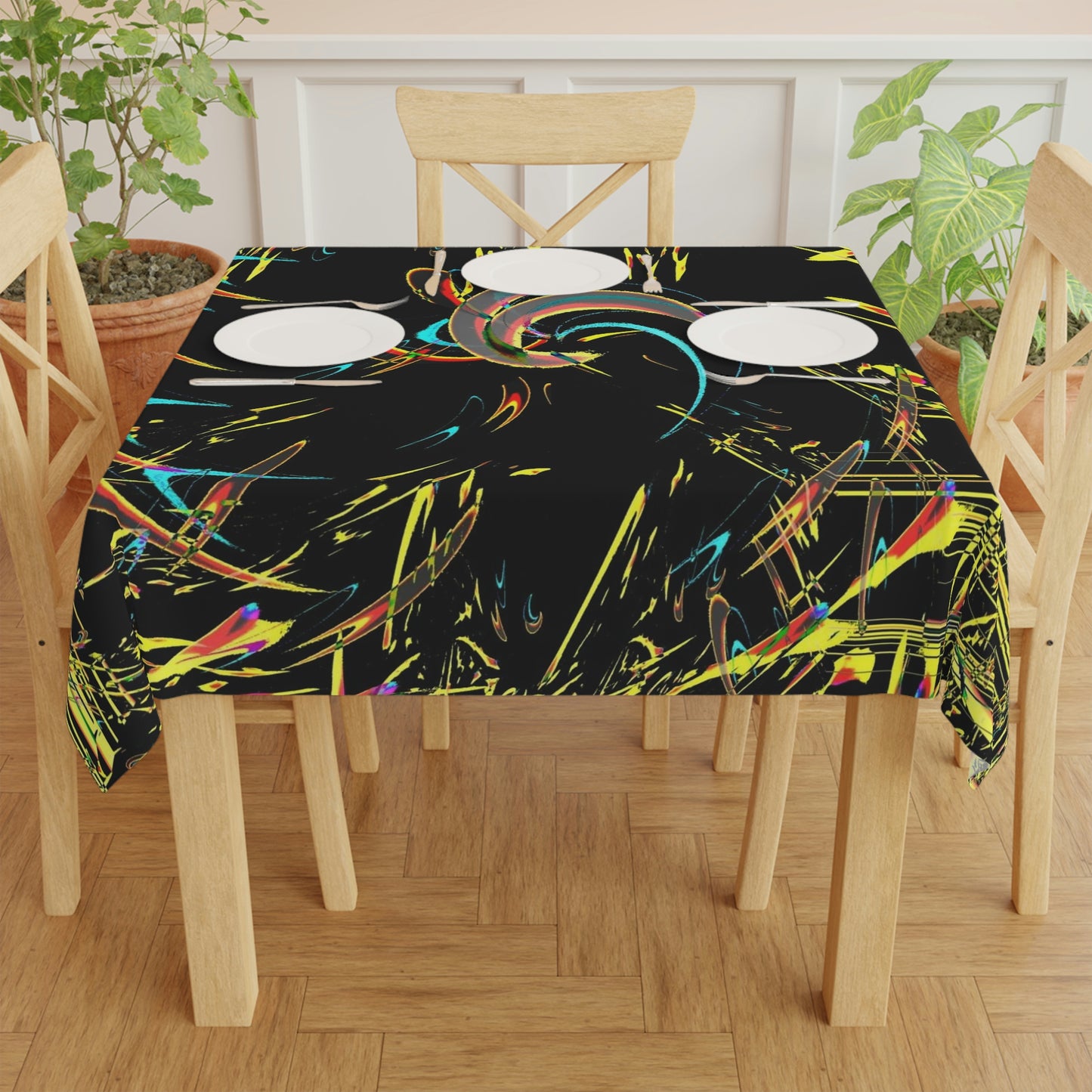Tablecloth ... "Waning Moon" ... Central Idaho ... October 2022 ... Rendering Time: 22 Hours ... Original Works ...