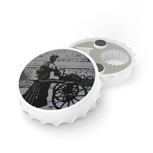 Bottle Opener ... Dublin's "Molly Malone Along Grafton Street" ... Cryin' Cockels & Muscles Alive-Alive-Oh ... Circa 2003 ... Original Works ...