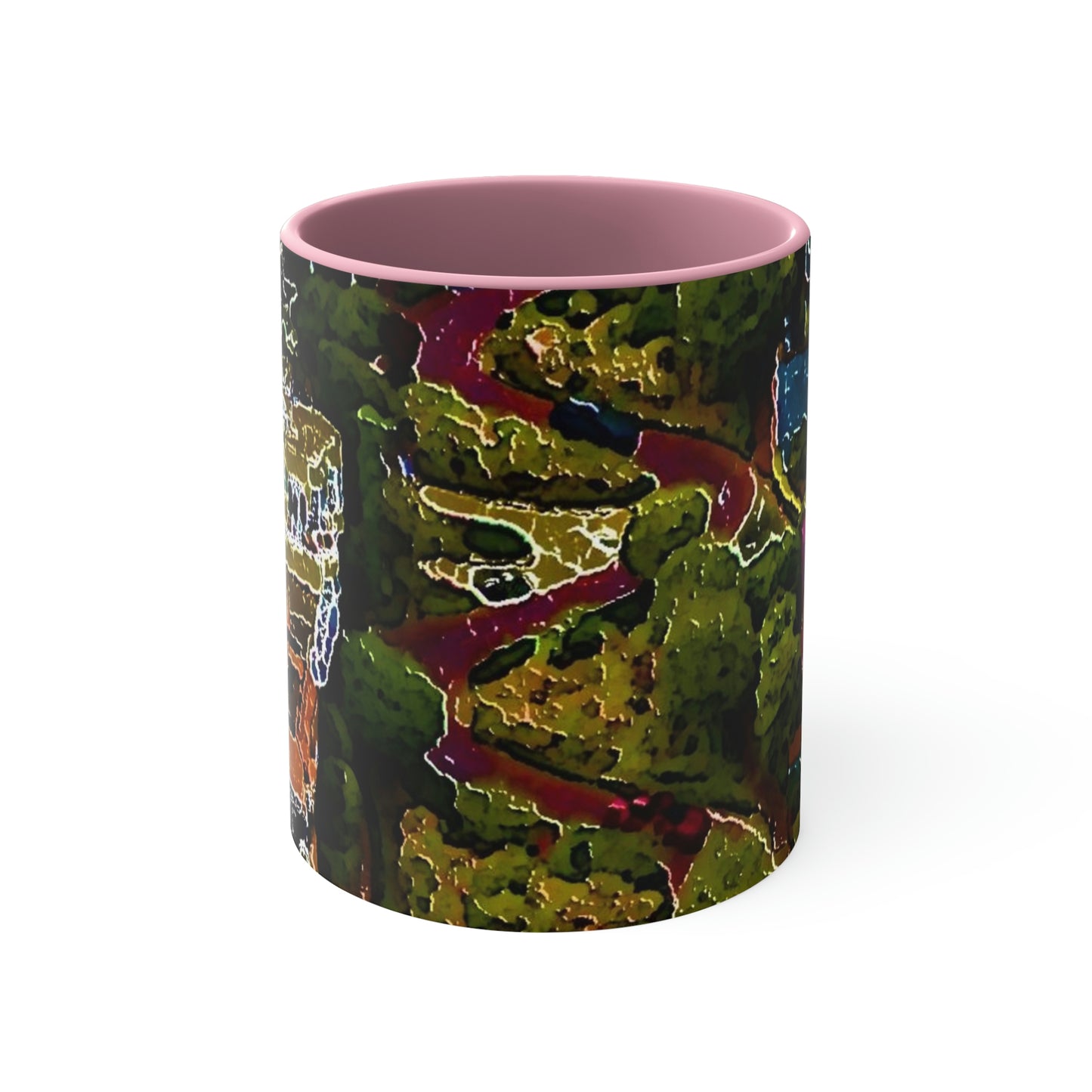 Accent Coffee Mug, 11oz ... A Crazy Street ... 'Eight Winding Curve-Switchbacks' ... "Lombard Street, San Francisco, CA' ... Family Archives: 1970's ... Original Works ...