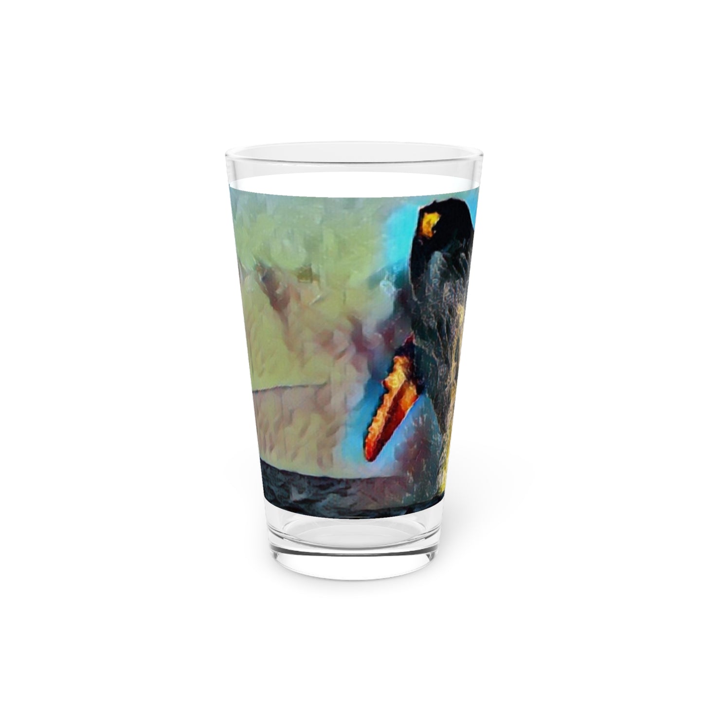 Pint Glass, 16oz ... An Extraordinary Humpback Breach ... 'With Explosive Energy' ... Family Archives (KPH) ... Circa: 21st Century. Maui, HI ... Original Works ...