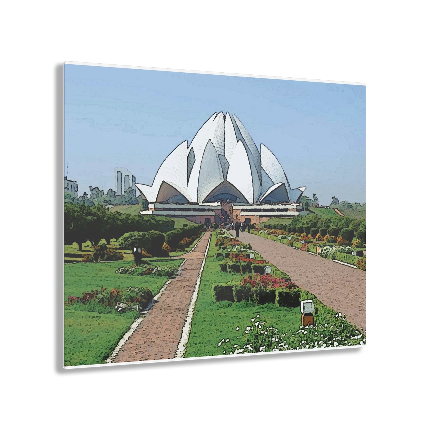 Acrylic Prints ... 'Bahai'i House-Of-Worship' ... "Lotus Temple: Delhi, India, 2008" ... Original Works ...