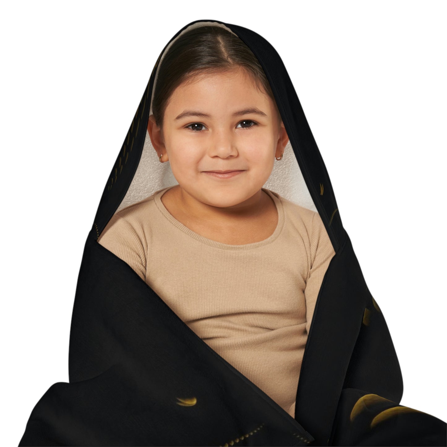 Youth Hooded Towel ... Regardez-La-Lune ... "One Shot: Moon Only: Processed 16 Hours ..." ...