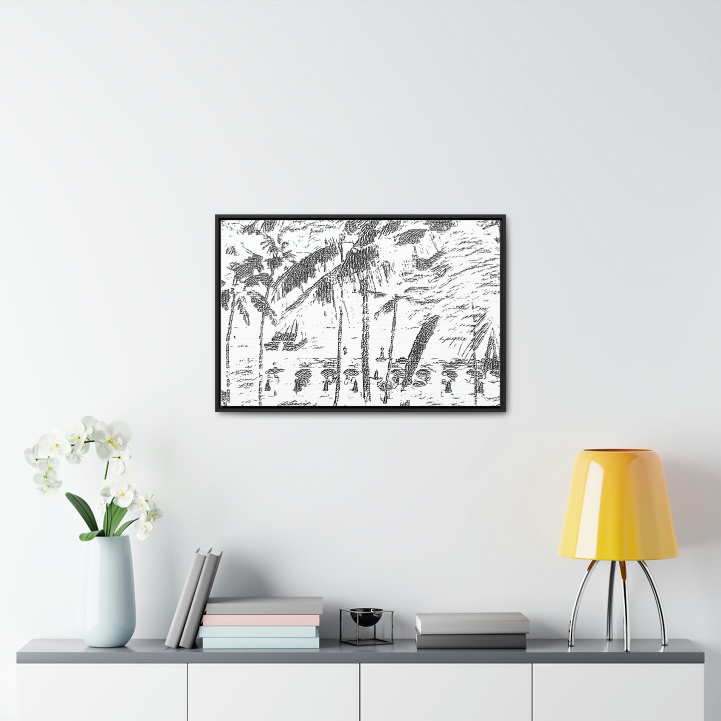 Gallery Canvas Wraps, Horizontal Frame ... "The Royal Hawai'ian: Waikiki Beach_Beach" ... Honolulu, HI ... Ocotber 2014 (Halloween) ... Original Works ...