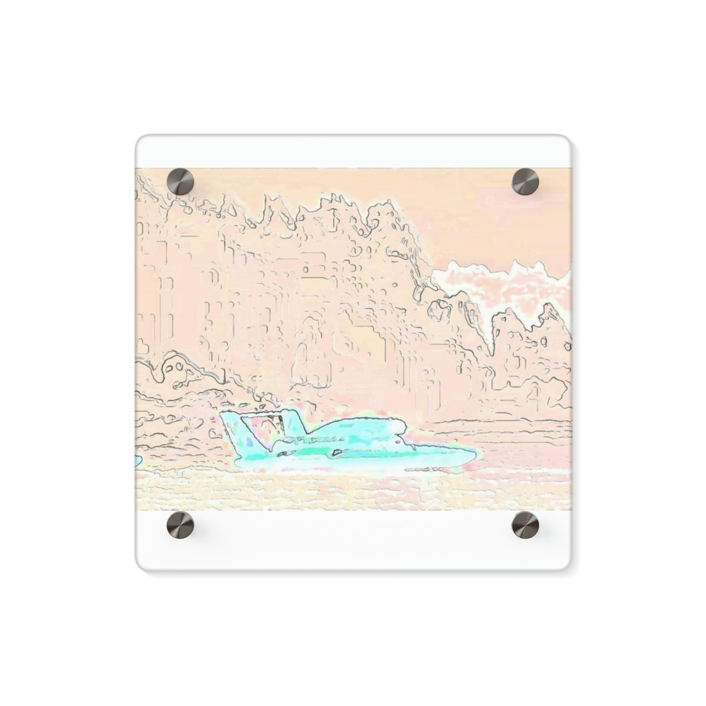 Acrylic Wall Art Panels ... Seattle Columbia Cup On Lake Washington ... "Dave Wilcox Heads For The Win" ... Associate Gift-Photo ... Original Works ...