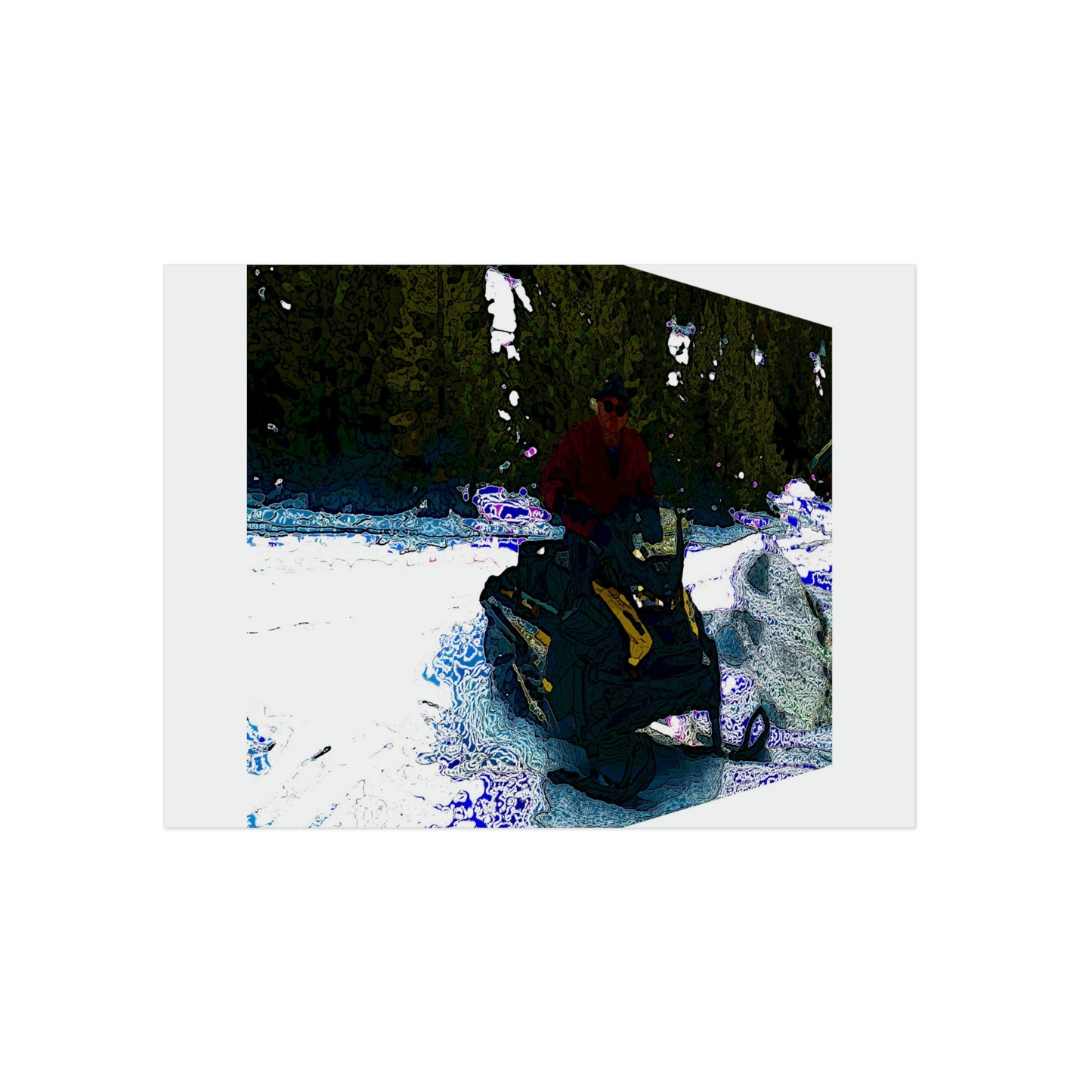 Aluminum Composite Panels ... "A Snowmobilers Paradise Seven-Months-Of-The-Year" ... 'A 3-D Perspective' ... December 2021 ... Original Works ...