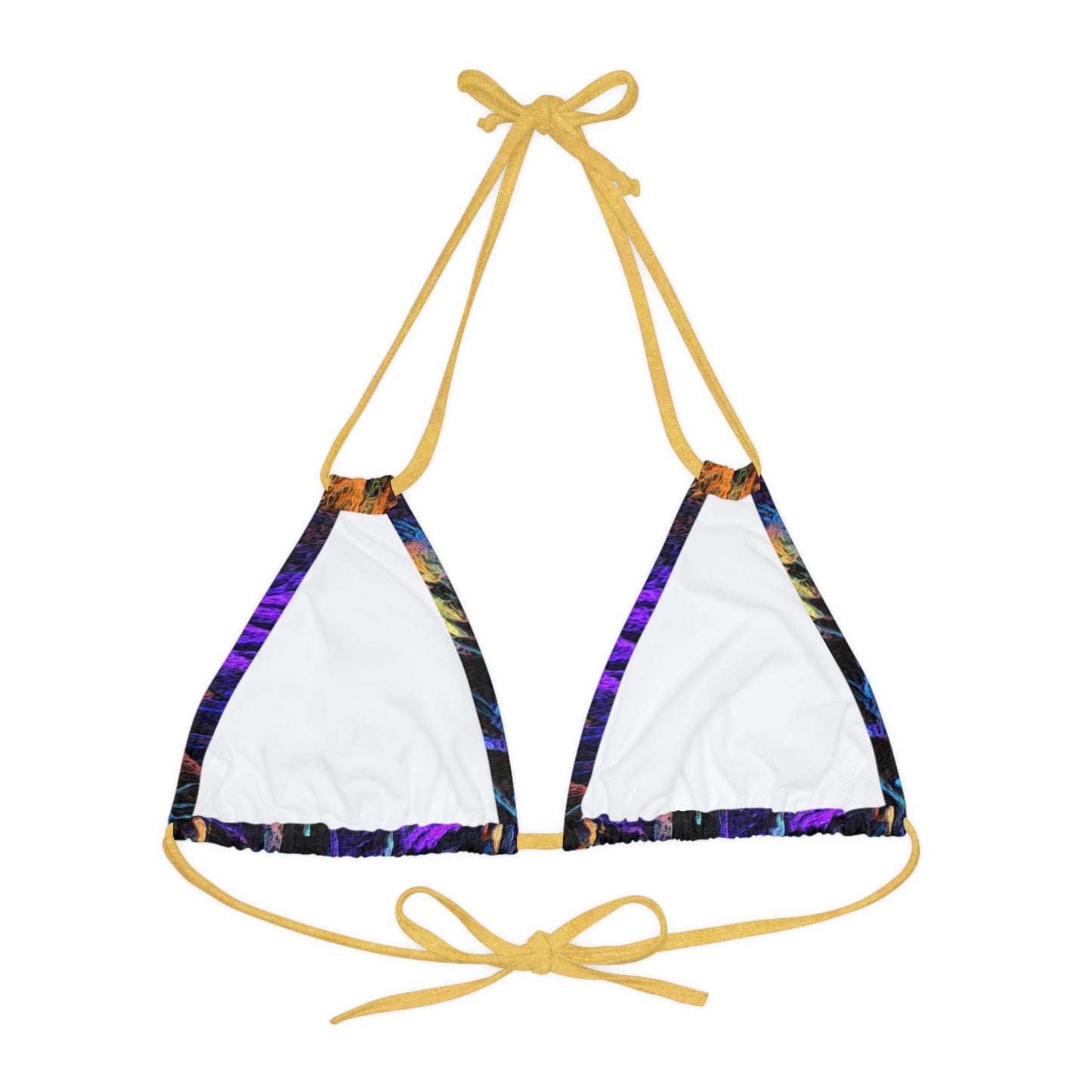 Strappy Triangle Bikini Top (AOP) ... "The Royal Hawai'ian: Waikiki Beach_Beach" ... Honolulu, HI ... Ocotber 2014 (Halloween) ... Original Works ...
