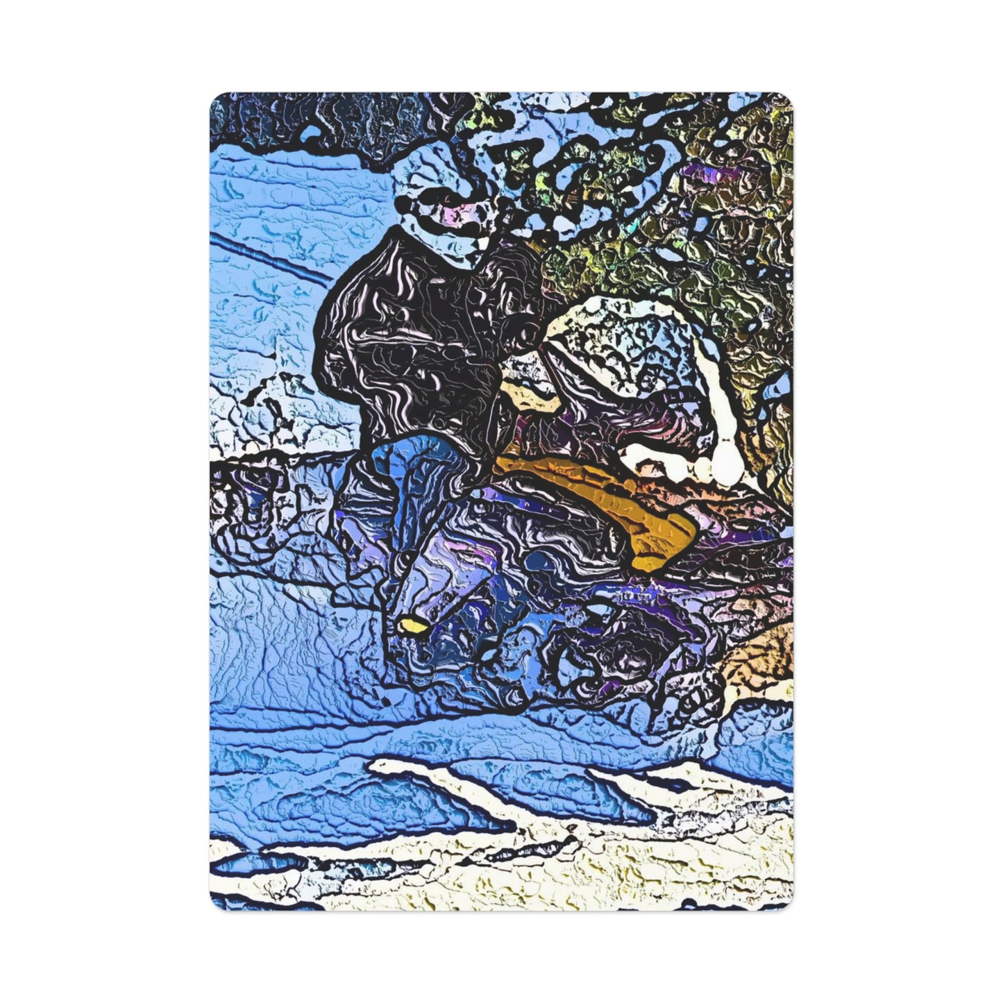 Poker Cards ... Blasting Through-The-Powder ... 'Central Idaho Mounains ... ' 2Dec22 ...