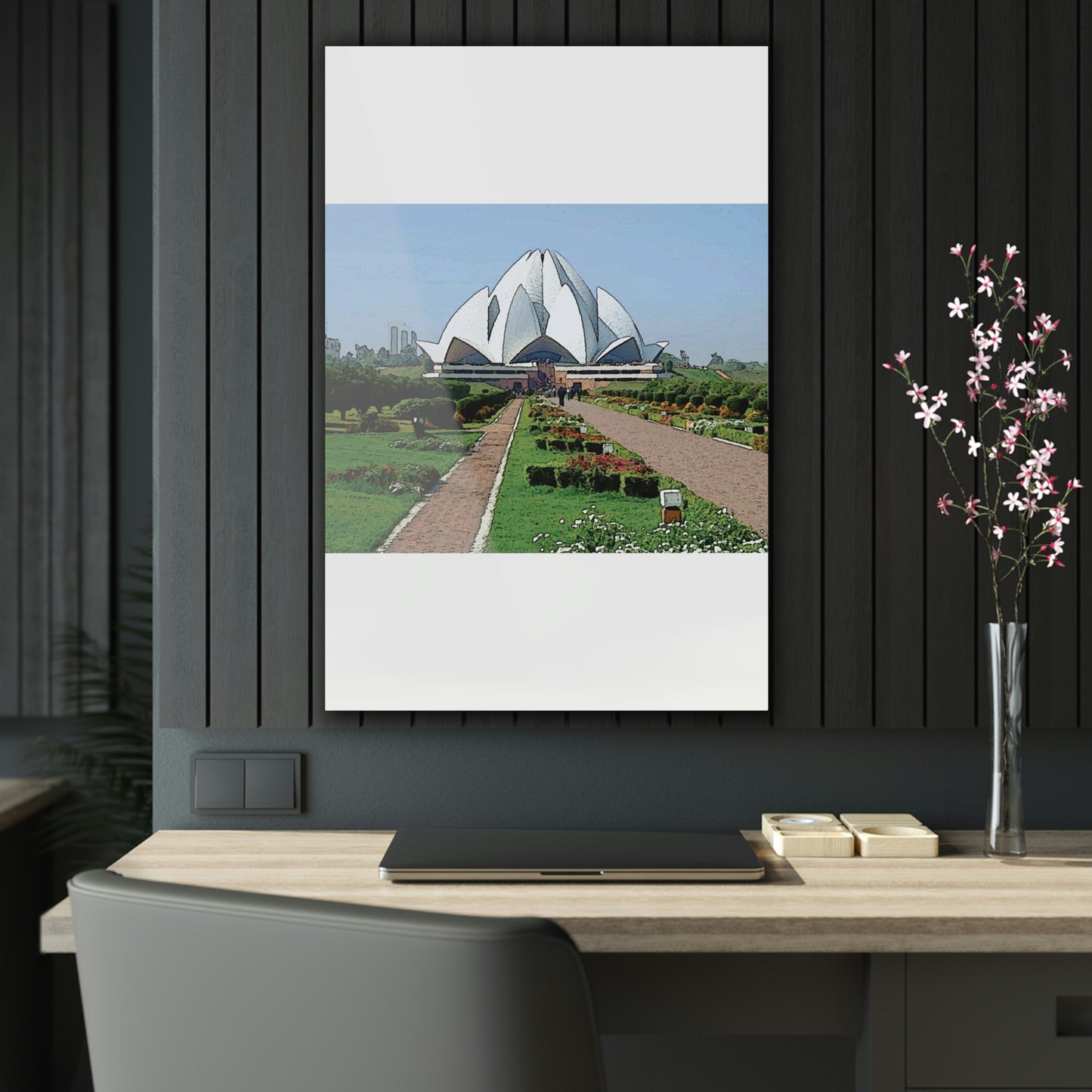 Acrylic Prints ... 'Bahai'i House-Of-Worship' ... "Lotus Temple: Delhi, India, 2008" ... Original Works ...
