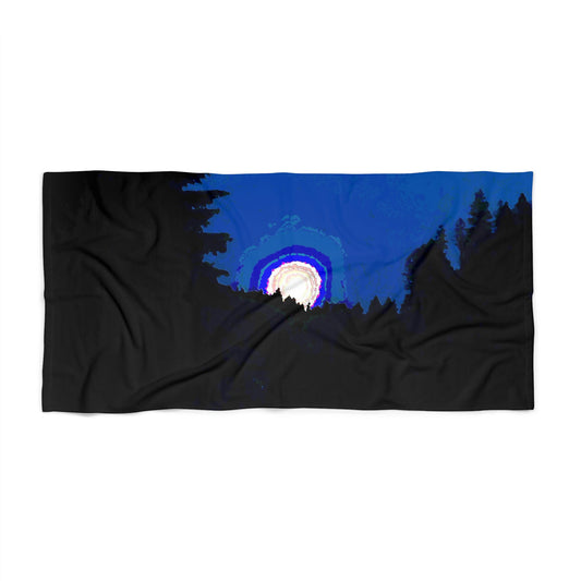 Beach Towel ... "The Road Home" ...' Over The River & Through The Woods To? ...' ... Moonscape Near Elk City, Idaho ... Original Works ... 5Jan23 ...