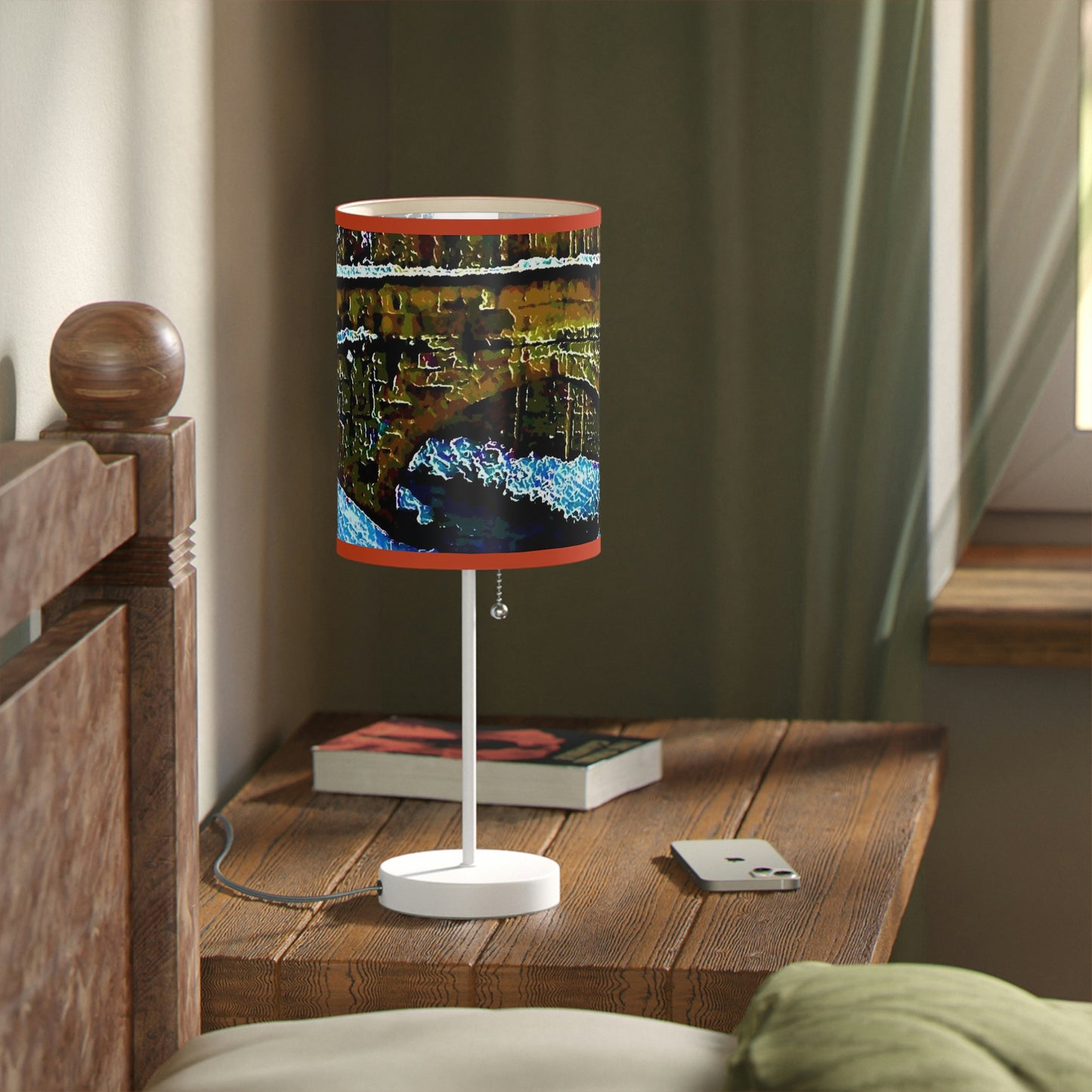 Lamp on a Stand, US|CA plug ... Walikng The Streets & Alleys ... 'Strolling The Canals ... '  ... Original Works  ...
