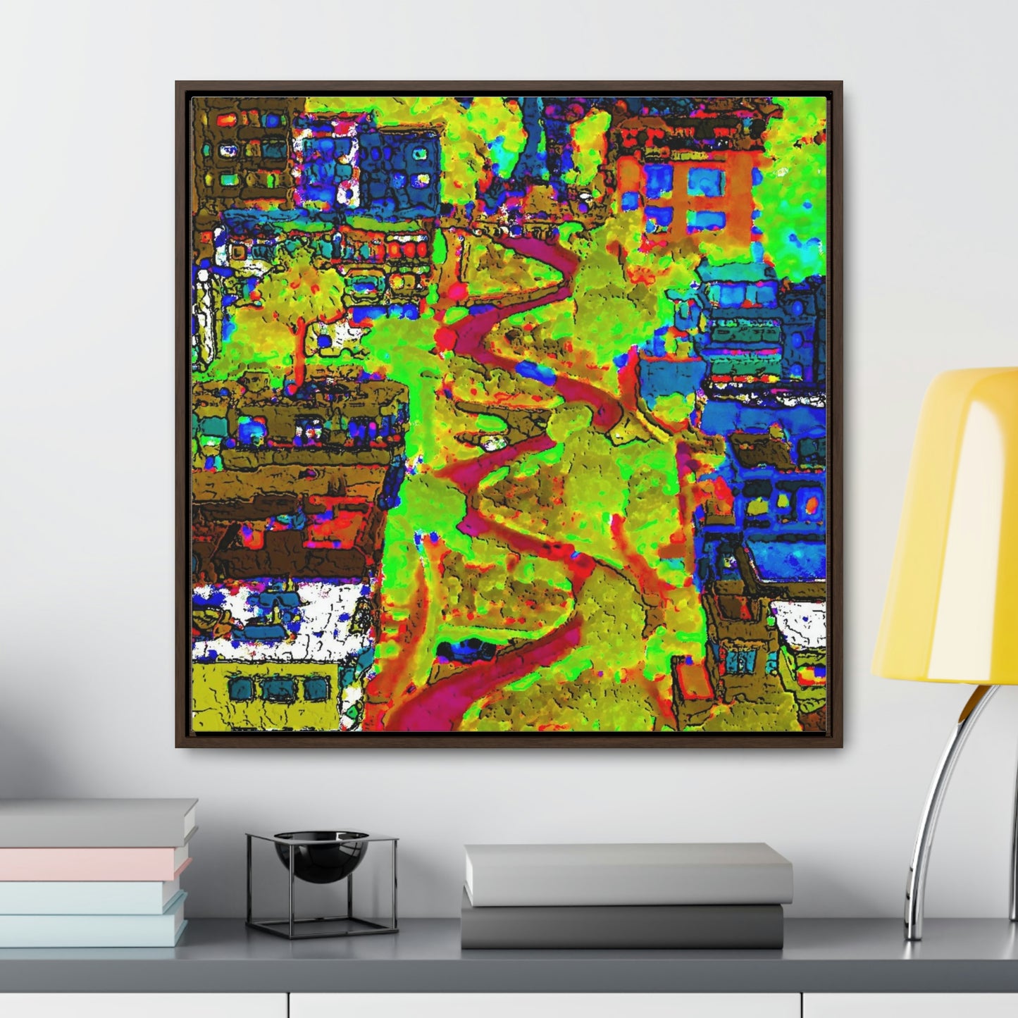 Gallery Canvas Wraps, Square Frame ... A Crazy Street ... 'Eight Winding Curve-Switchbacks' ... "Lombard Street, San Francisco, CA' ... Family Archives: 1970's ... Original Works ...