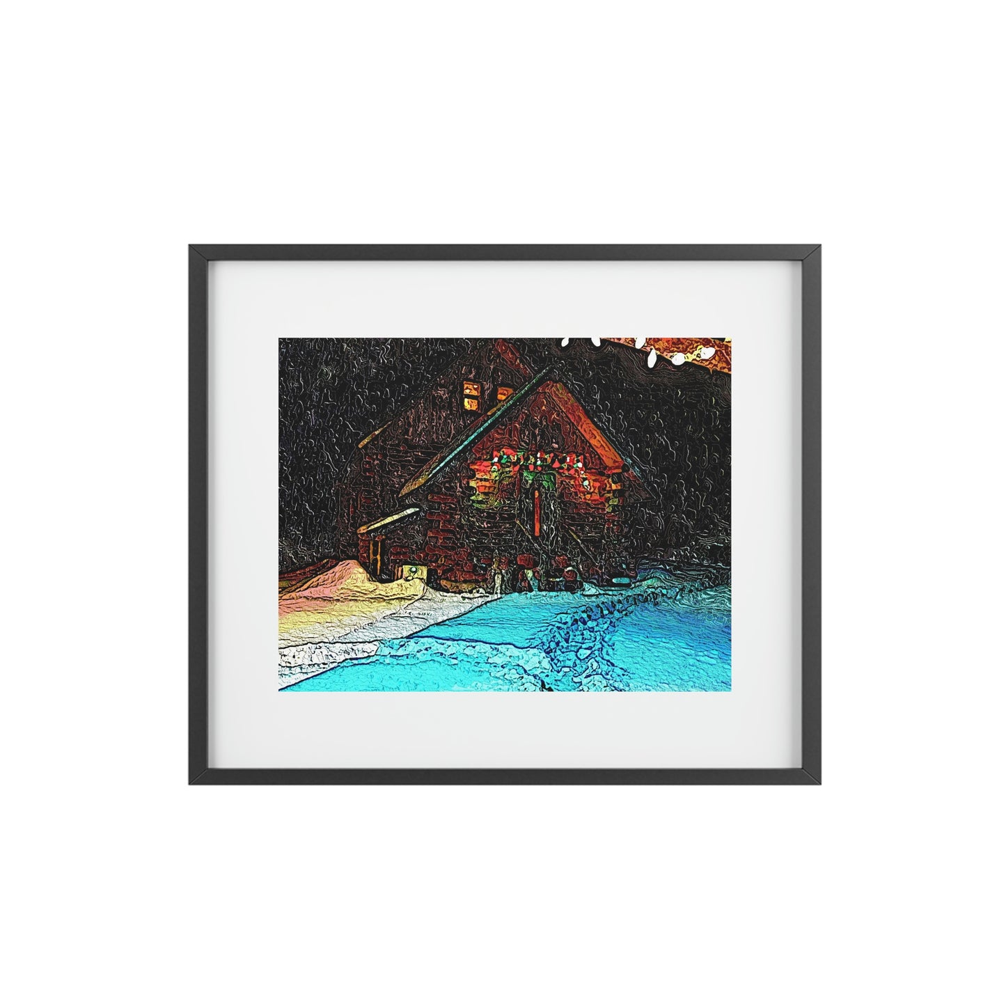 Framed Posters, Matte  ... "A Very, Very Snowy November Morning" ...